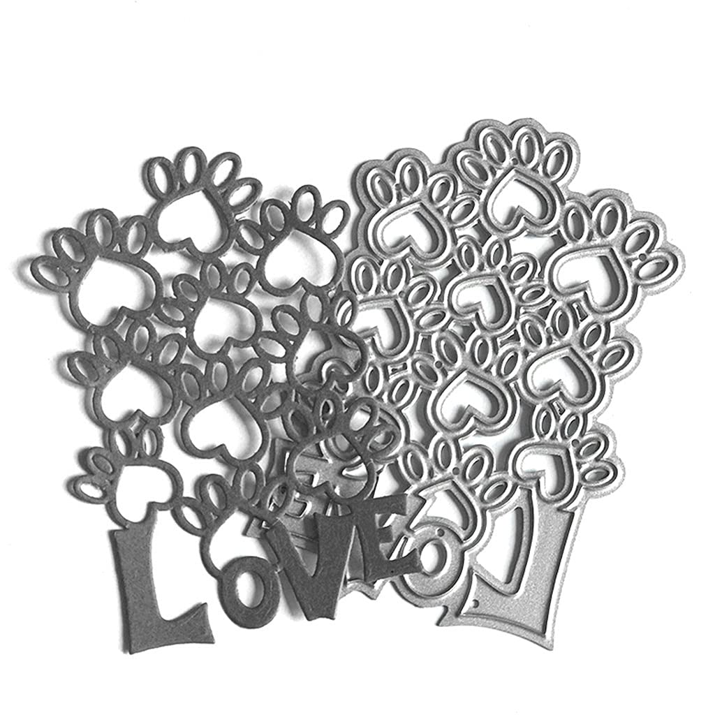 Dog Paw Metal Die Cuts for Card Making - Scrapbooking Embossing Dies, DIY Album Paper Craft Decorations - Perfect for Greeting Cards, Wedding Invitations & Home Decor Projects
