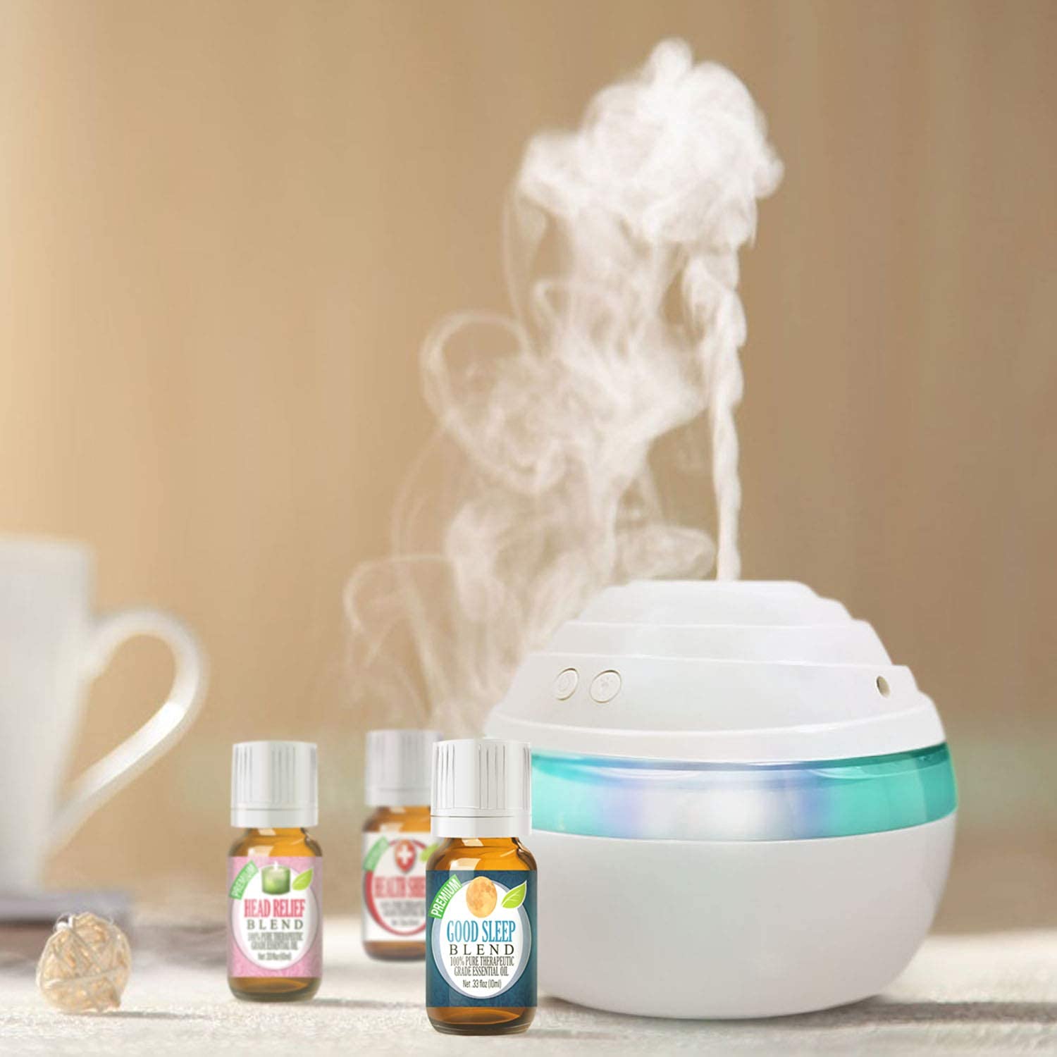 Healing Solutions Premium 6-Piece Essential Oils Set (6x10ml) - 100% Pure Therapeutic Grade Aromatherapy Oils for Diffusers, Massage & Relaxation | Perfect Gift for Home Spa, Yoga & Wellness Enthusiasts
