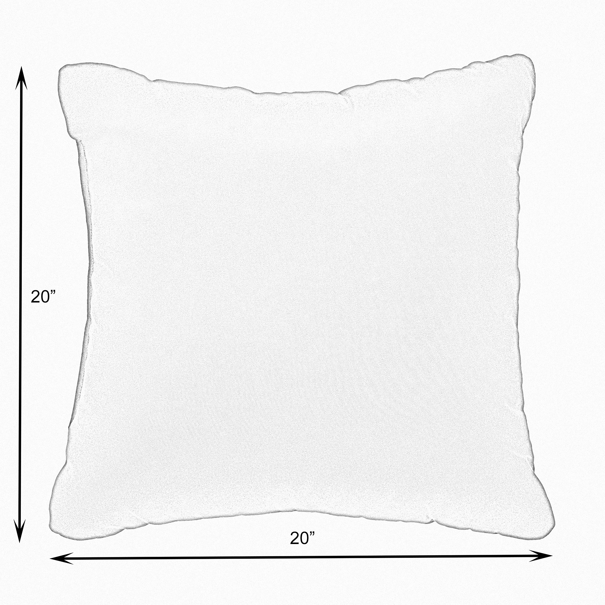Mozaic Company Sunbrella Indoor Outdoor Corded Pillows Set of 2 - Waterproof & UV Resistant Decorative Throw Pillows for Patio, Sofa, Bedroom (Cast Silver)