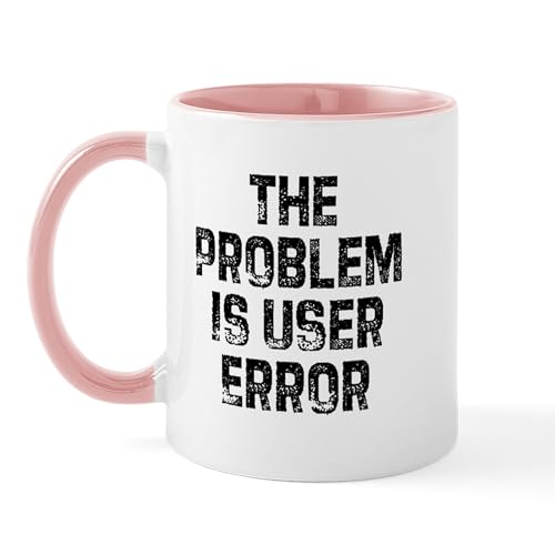 White/Pink Inside - The Problem Is User Error Mug