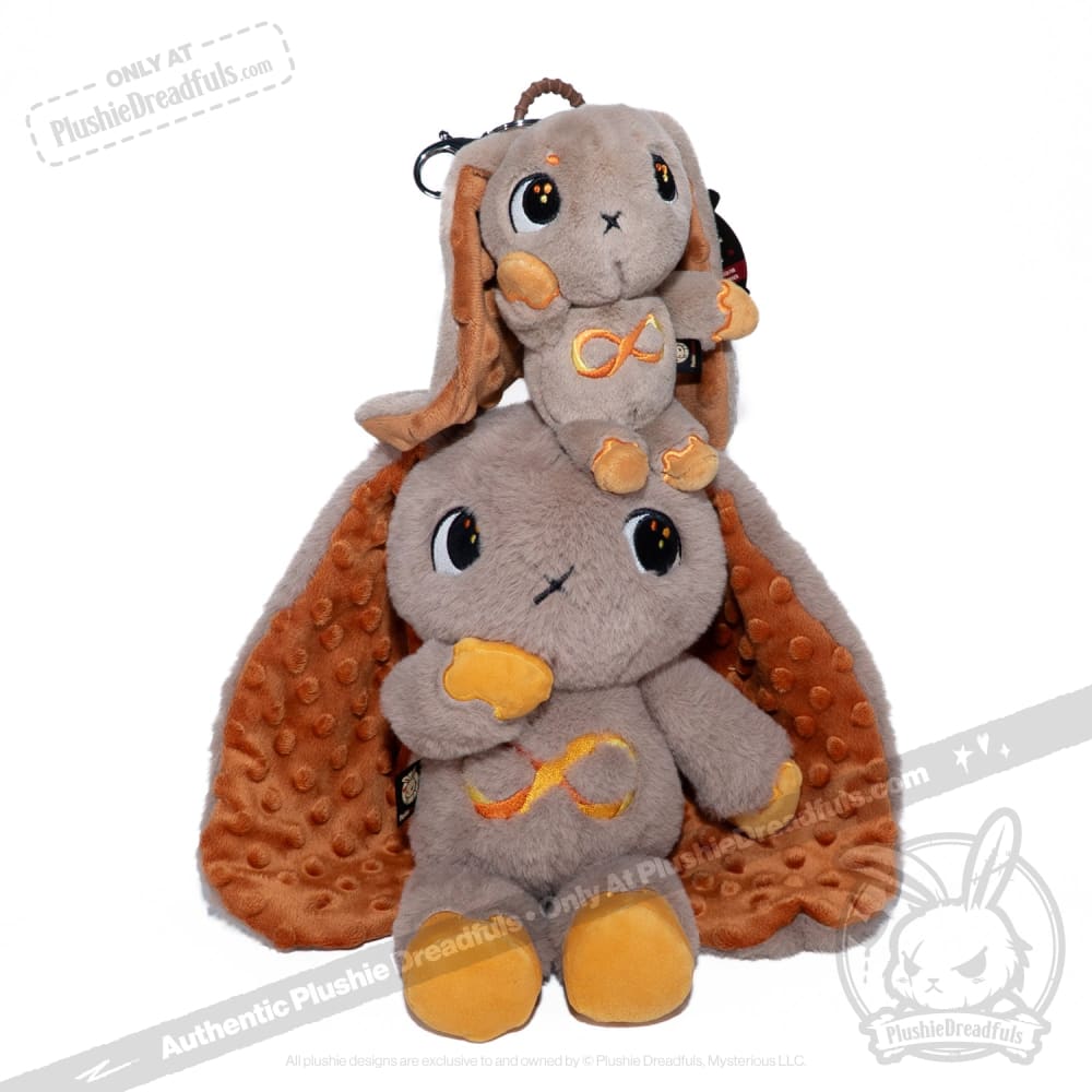 Gold Autism Awareness Rabbit Plush Keychain - Soft Plushie Dreadfuls Stuffed Animal Toy for Kids & Adults - Perfect for Backpacks, Gifts & Sensory Support