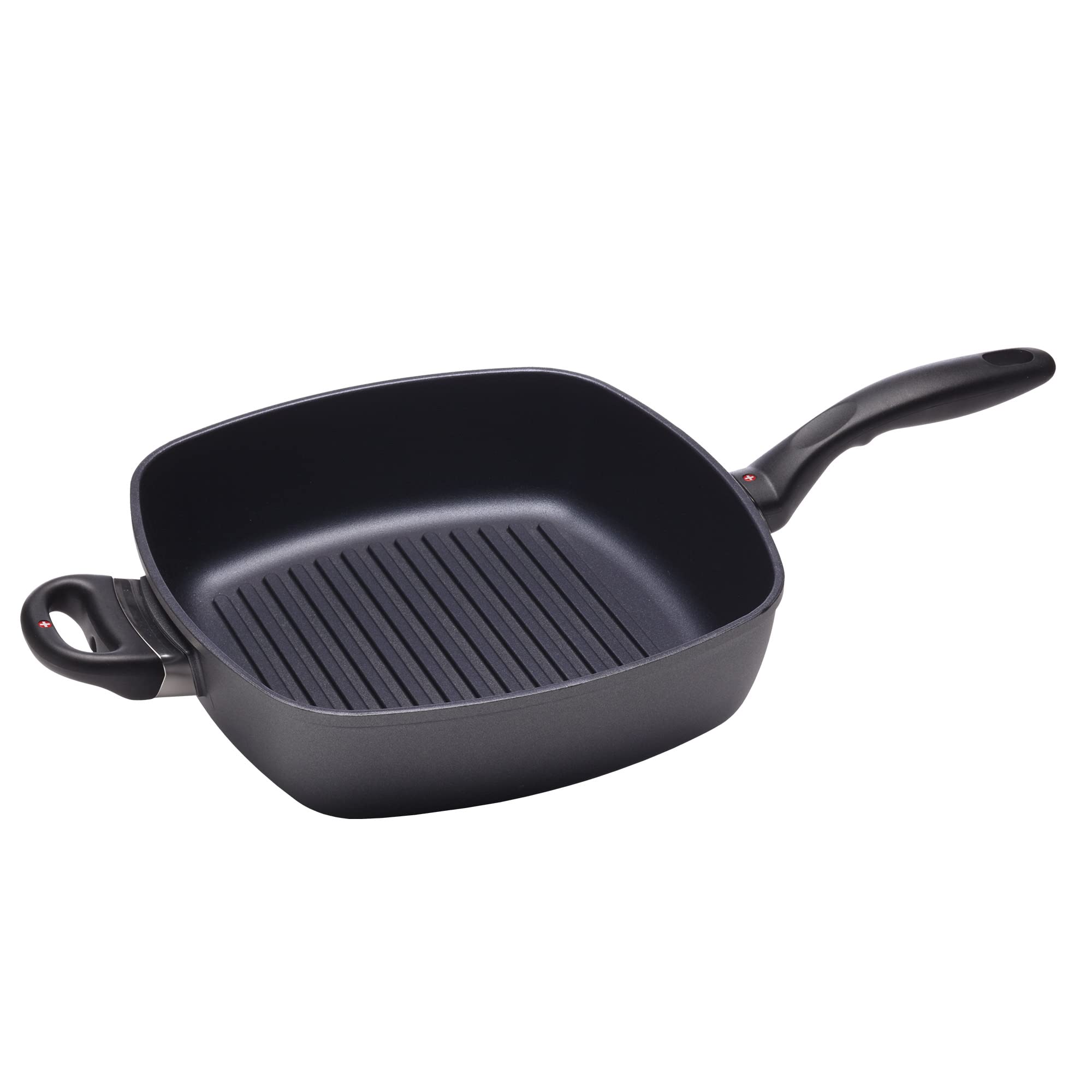 Swiss Diamond HD Classic Nonstick Induction Deep Square Grill Pan - 11 x 11 Inch - Perfect for Indoor Grilling, Searing Steaks & Cooking Vegetables - Ideal for Home Chefs & Professional Kitchens