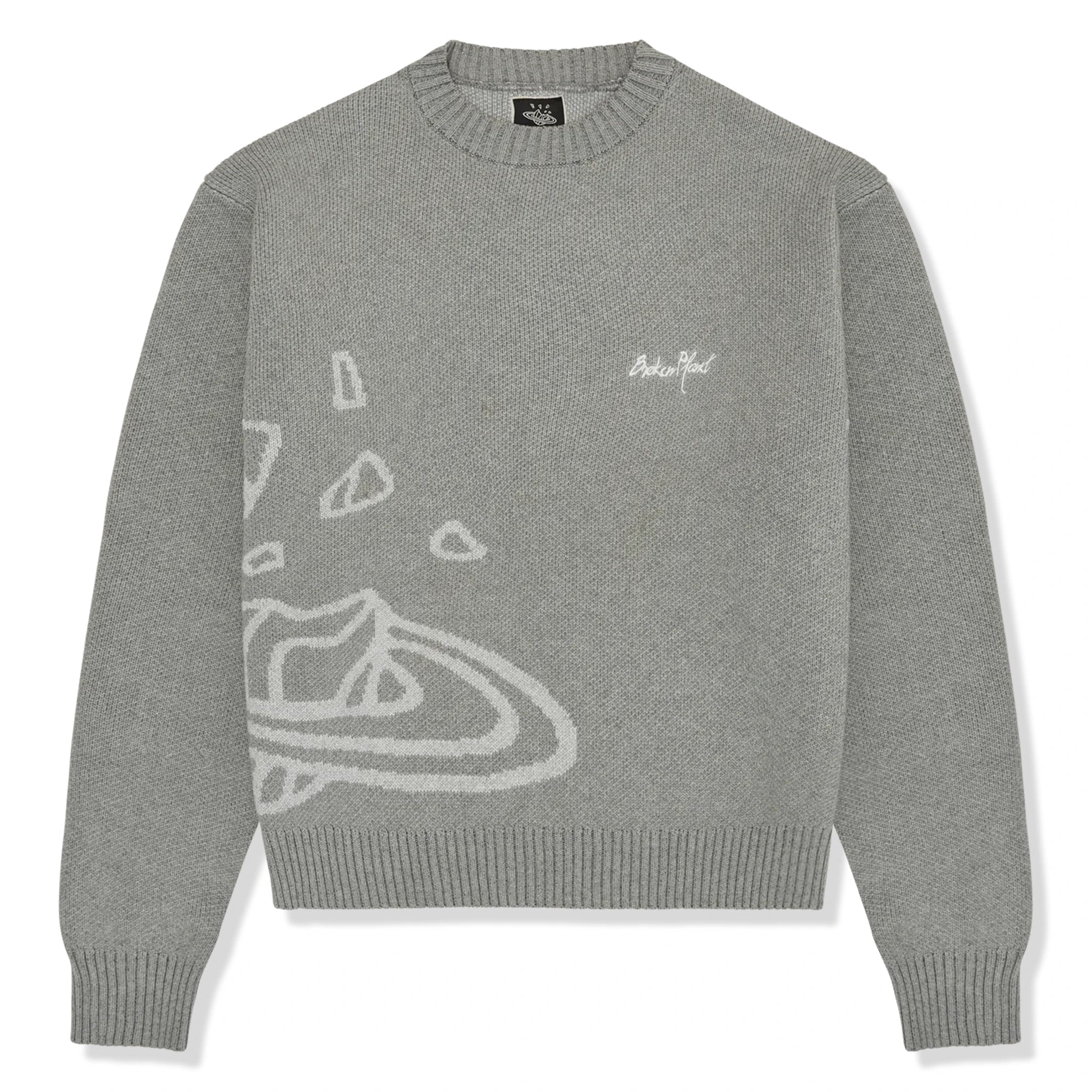 Broken Planet Heather Grey Knit Sweatshirt - Cozy Oversized Pullover for Men & Women | Perfect for Casual Wear, Fall Fashion, and Street Style Outfits