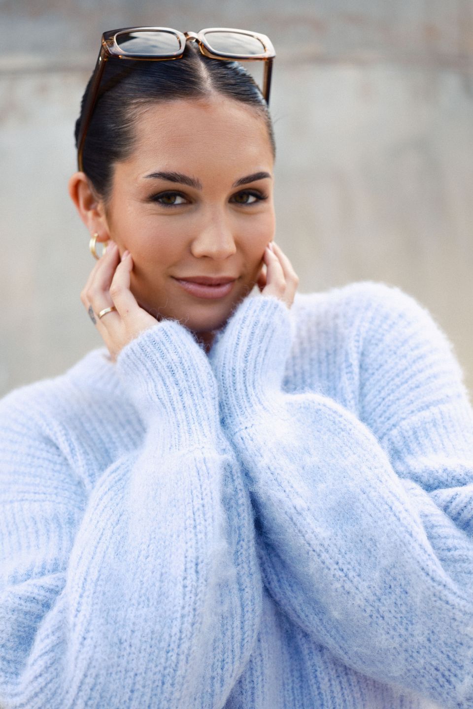 Aces Lilac Fluffy Knit Jumper for Women - Soft Cozy Sweater for Fall & Winter - Perfect for Casual Outfits, Date Nights and Holiday Gatherings