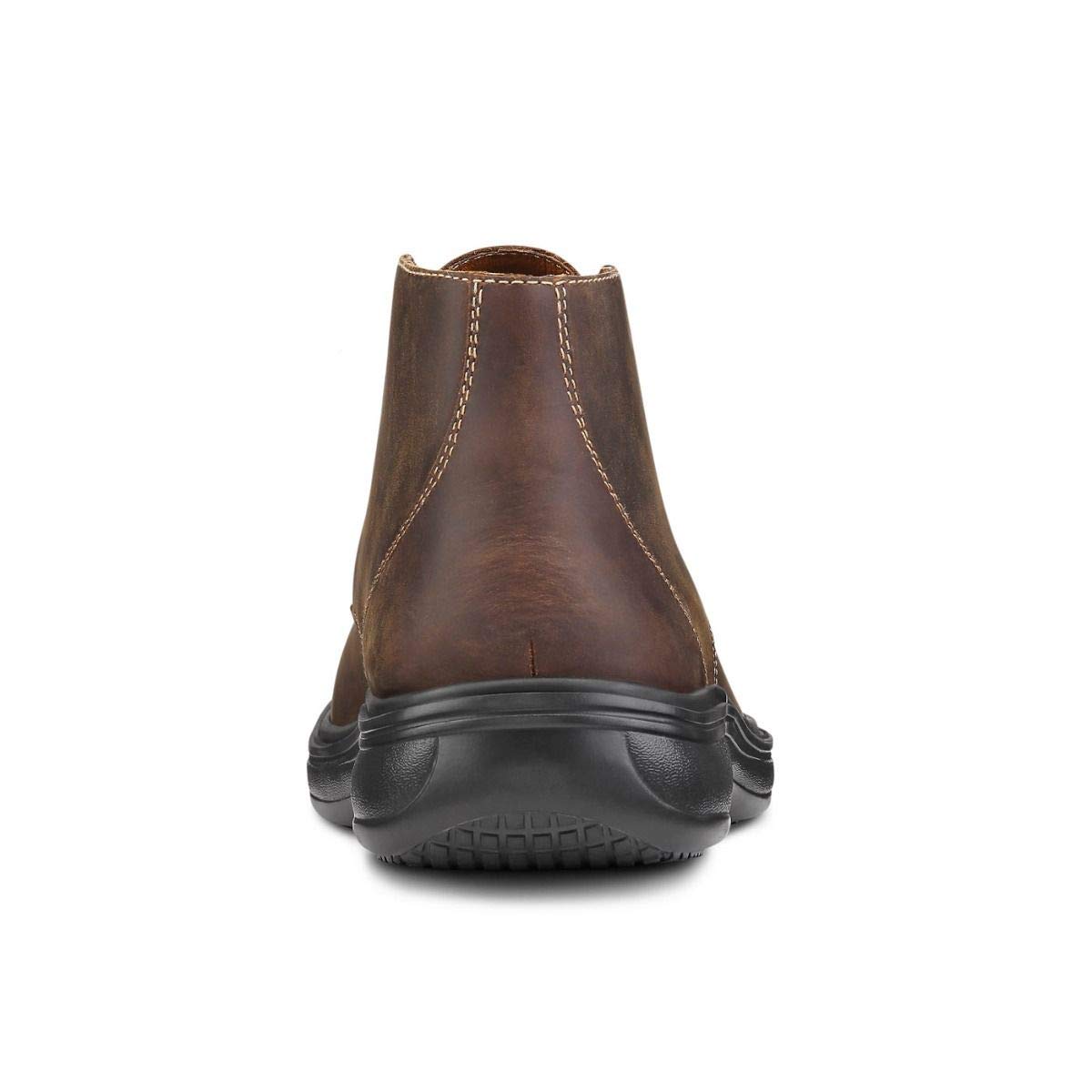 Dr. Comfort Ruk Men's Therapeutic Diabetic Extra Wide Shoes - Leather Lace-Up Boots for Swollen Feet & Arch Support - Ideal for Walking, Work & Daily Comfort