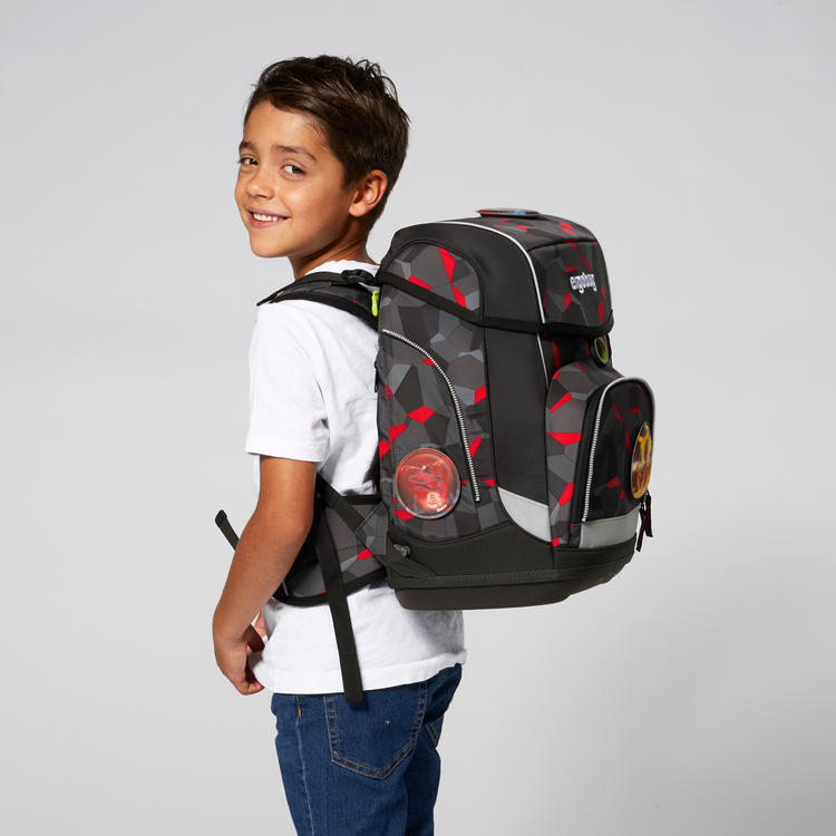 Ergobag SET Cubo 5-Piece School Backpack with Pencil Case - Lightweight Comfortable Kids Bookbag for Elementary Students - Perfect for School, Travel & Daily Use