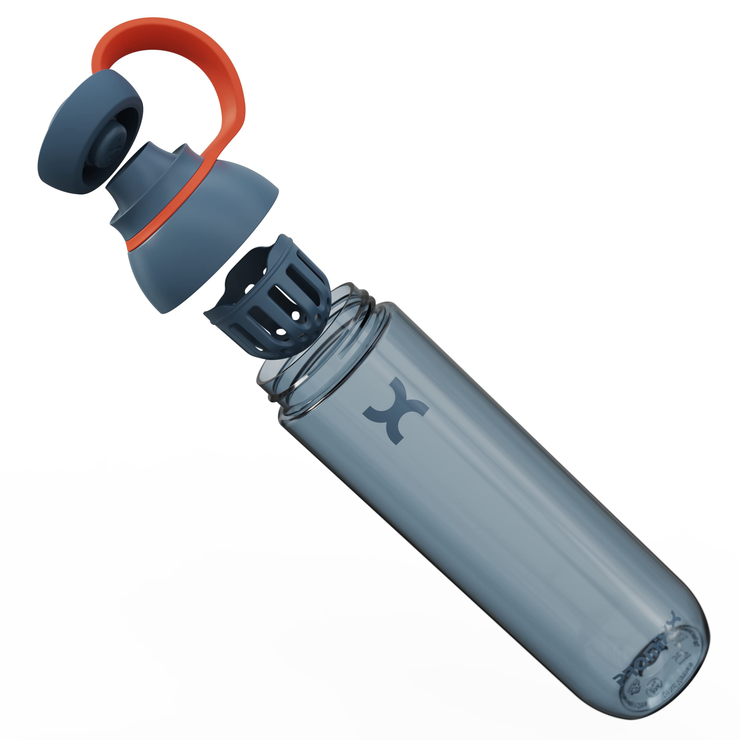 Promixx FORM Sports Water Bottle - 26oz BPA-Free Water Bottle for Gym, Running & Outdoor Activities - Eco-Friendly Leakproof Water Bottle with Measurement Markers (760ml, Midnight Blue) - Perfect for Workouts, Hiking and Daily Hydration