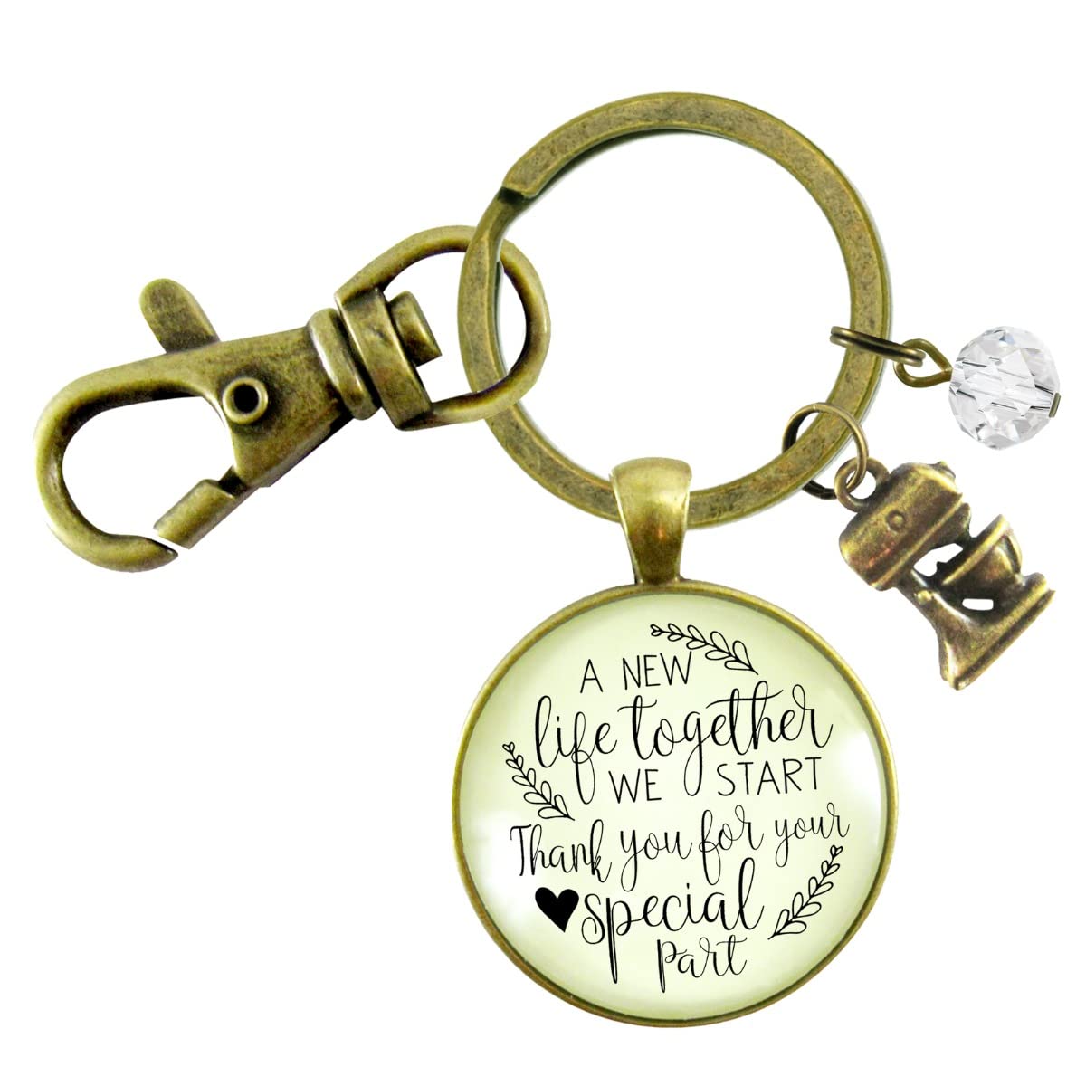 Wedding Cake Baker Gift Keychain - Elegant Jewelry Charm for Bakers & Cake Makers - Perfect Thank You Gift for Wedding Cake Artists & Pastry Chefs (Great for Bridal Showers, Baking Gifts & Cake Decorator Appreciation)
