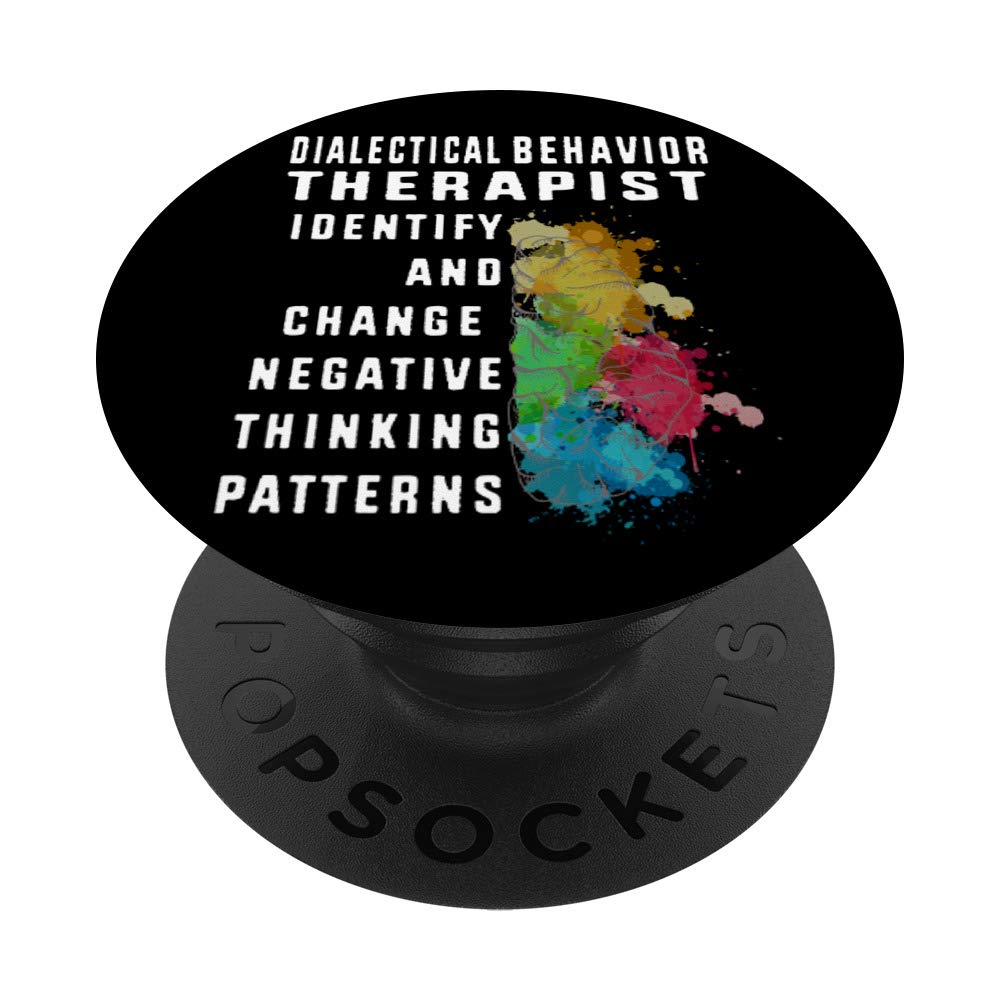 DBT Therapist Mental Health PopSockets - Phone & Tablet Grip Stand with Swappable Cover | Perfect for Therapists, Counselors & Mental Health Awareness