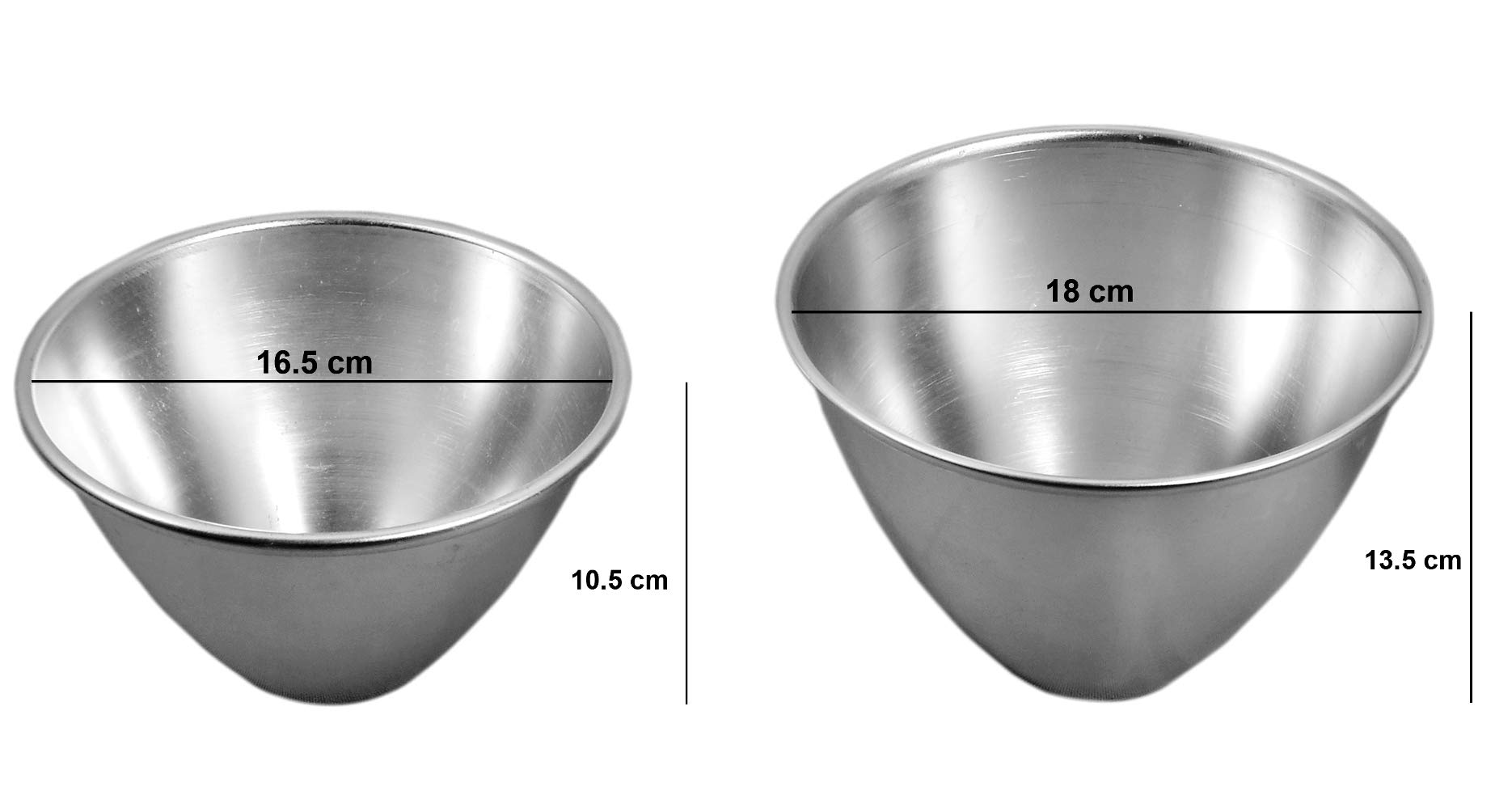 Premium Aluminum Cake Molds Set of 2 - Round Baking Pans for Perfect Cakes, Cupcakes & Desserts - Ideal for Home Baking, Parties & Professional Bakeries