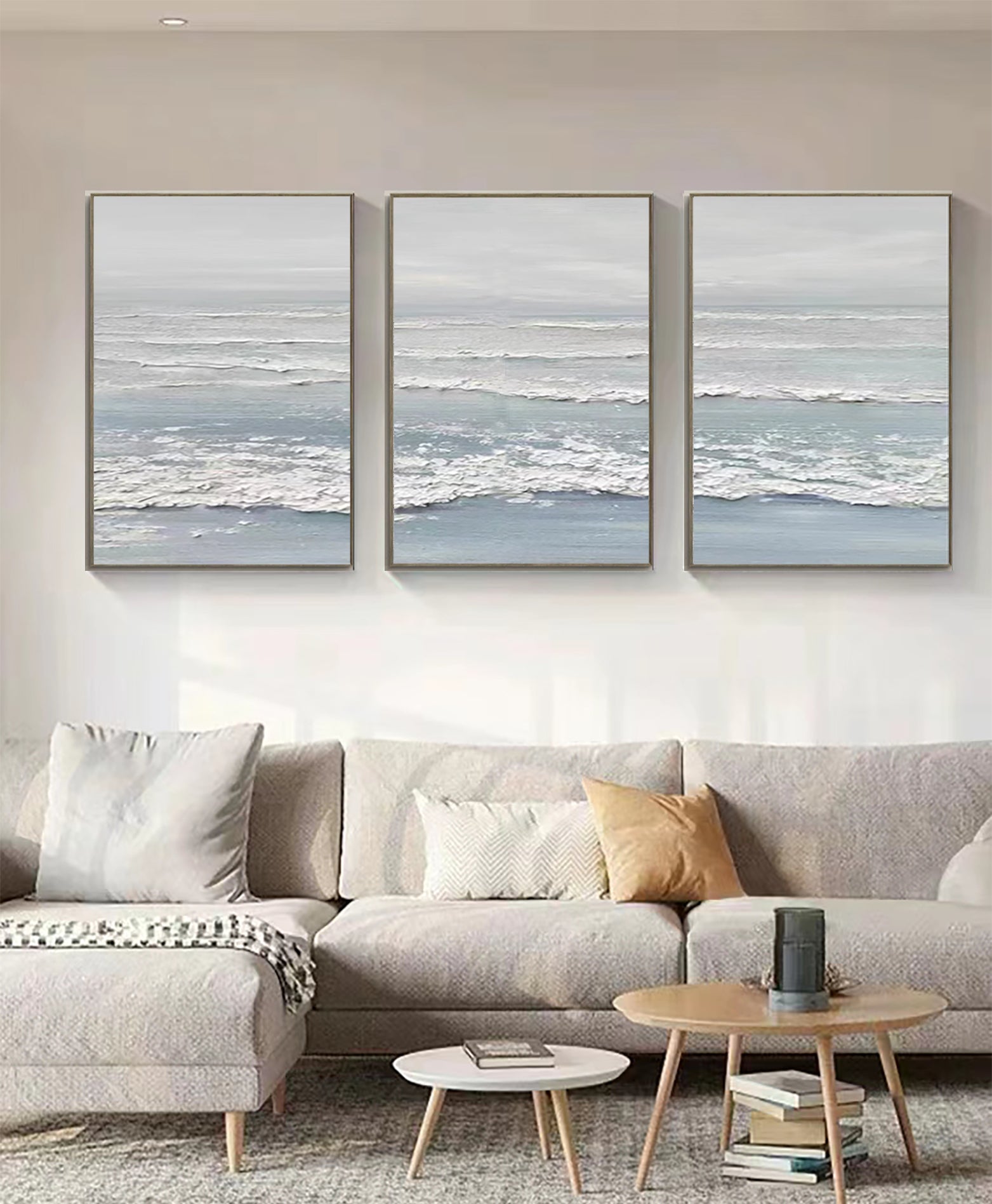 Custom Painting Set of 3 - Premium Artist Brushes & Acrylic Paints for Canvas Art, DIY Projects & Home Decor - Perfect for Beginners & Professionals