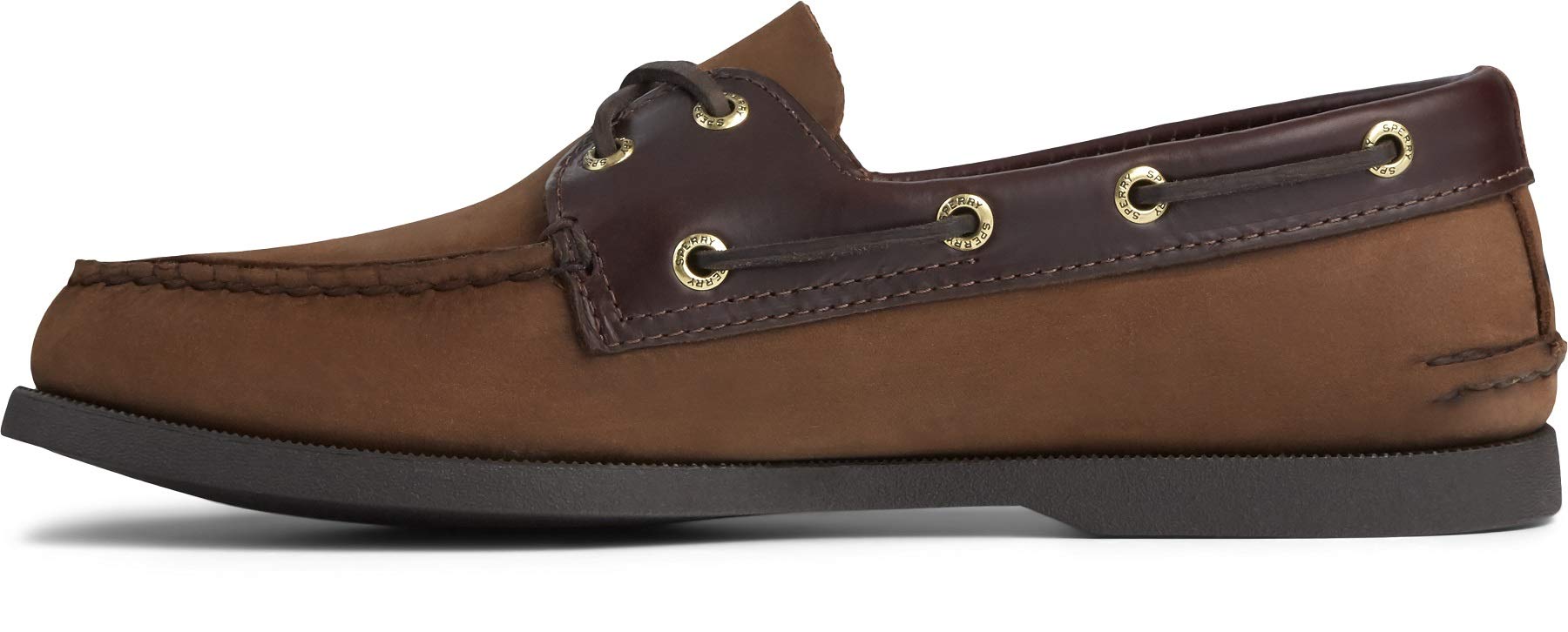 Sperry Men's Authentic Original 2-Eye Boat Shoes | Classic Leather Slip-On Deck Shoes for Men | Perfect for Boating, Casual Wear & Summer Outfits