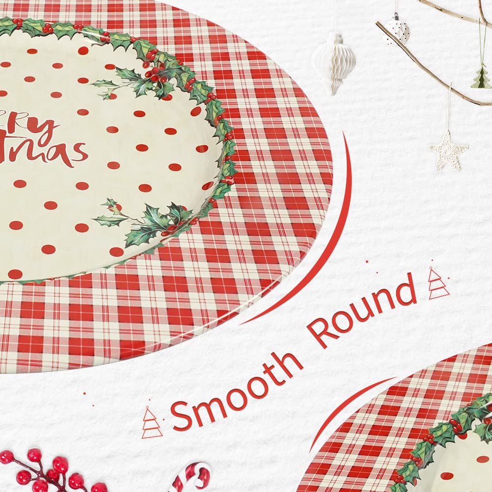 4-Piece Christmas Dinner Charger Plates Set - Elegant Holiday Table Decor for Women & Kids - Perfect for Christmas Parties, Family Gatherings & Festive Dining