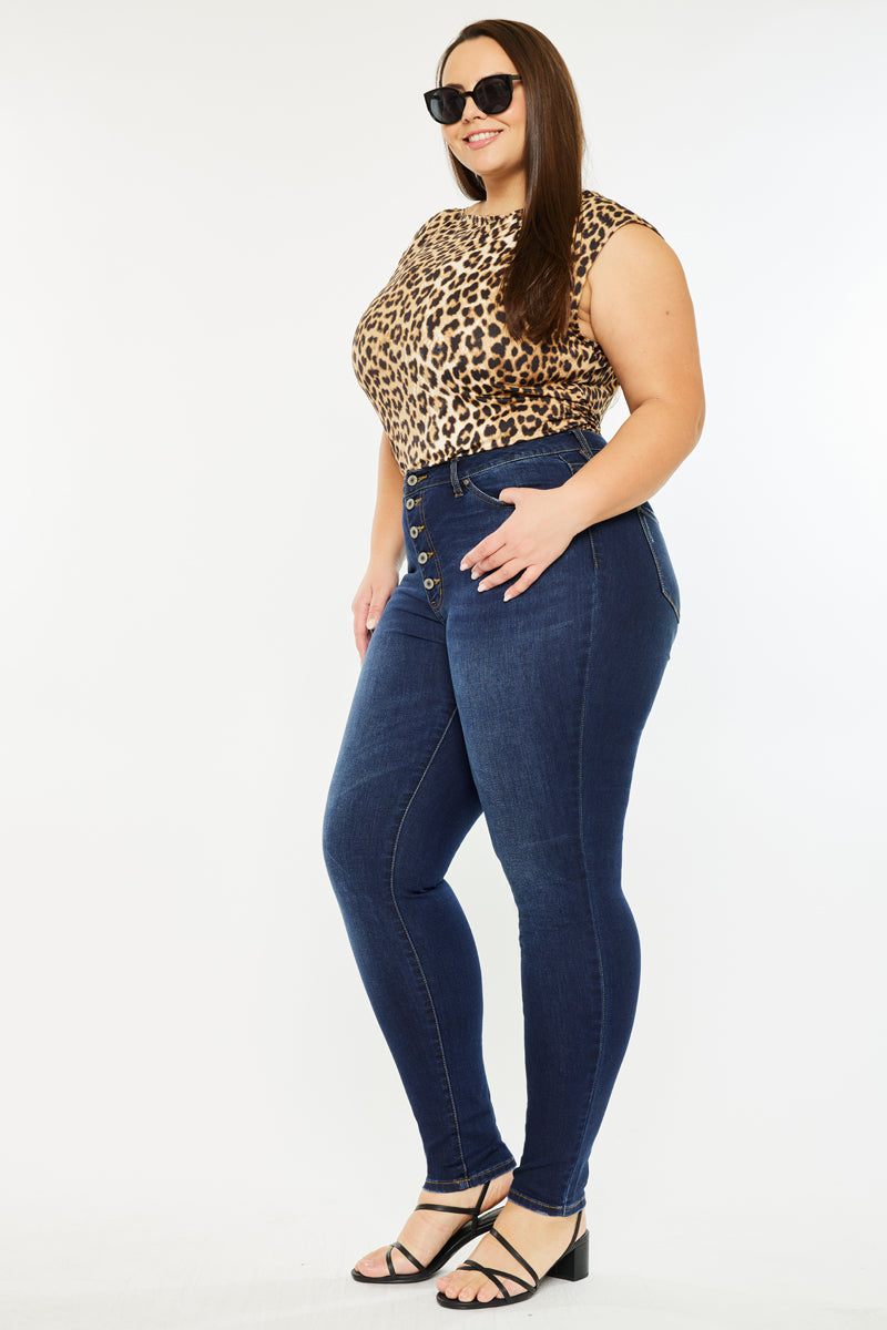 Tabetha High Rise Curvy Fit Jeans for Women - Plus Size Stretch Denim Pants with Flattering Bootcut Leg | Perfect for Casual Wear, Office Outfits & Date Nights