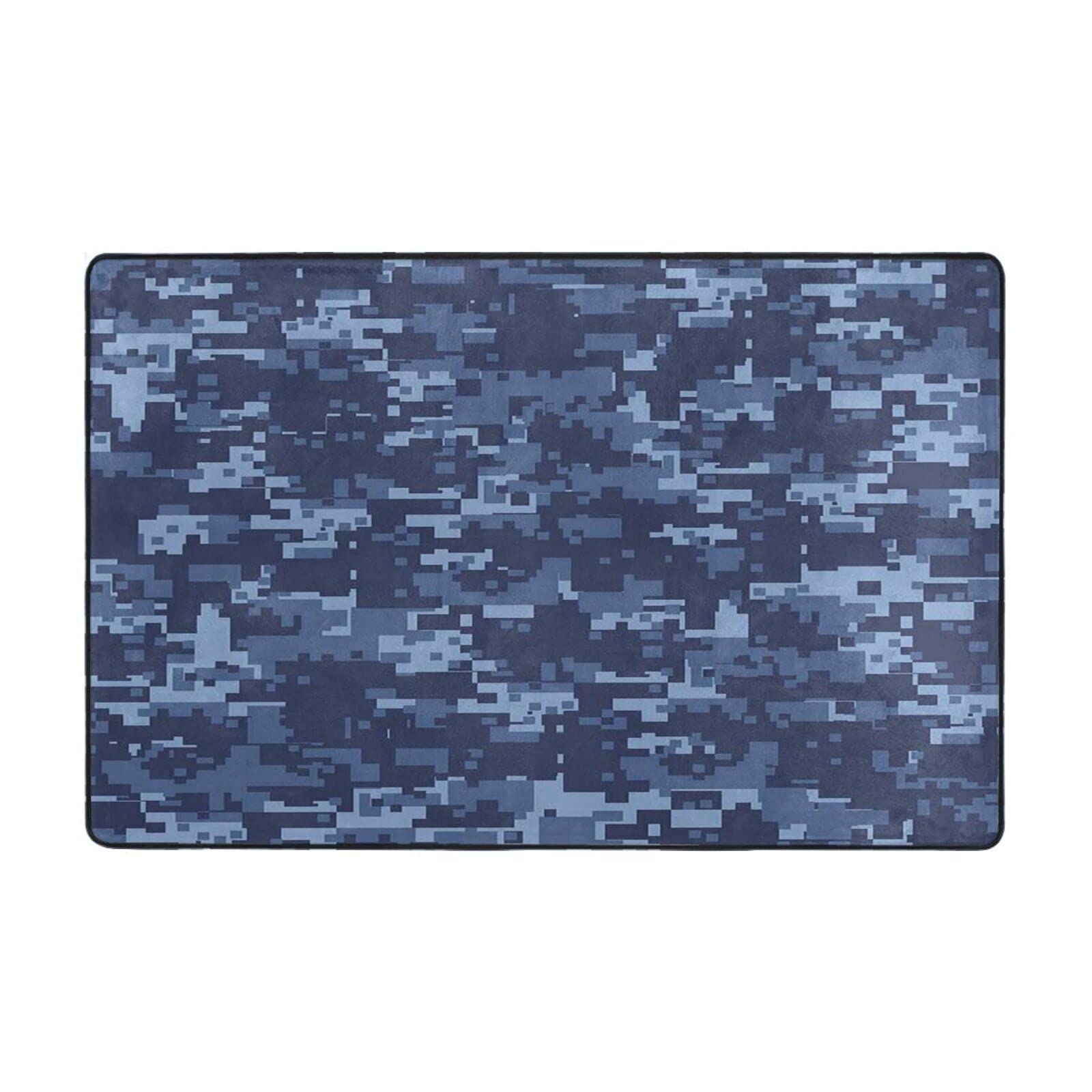 Camouflage Pattern Area Rug - Non-Slip Indoor Outdoor Carpet for Living Room, Bedroom, Entryway - Perfect as Doormat, Bath Mat or Home Decor Floor Mat (One Size) - Ideal for Home, Office & Apartment Use