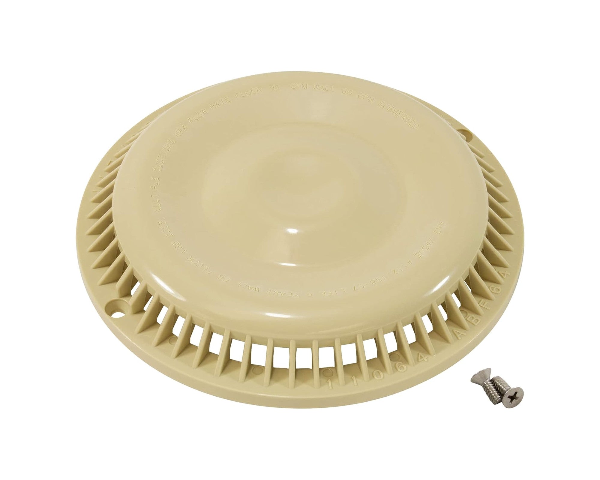 Afras Anti Vortex ABS Drain Cover 7.375 Inch - Heavy Duty Bathroom & Shower Drain Grate for Home & Commercial Use