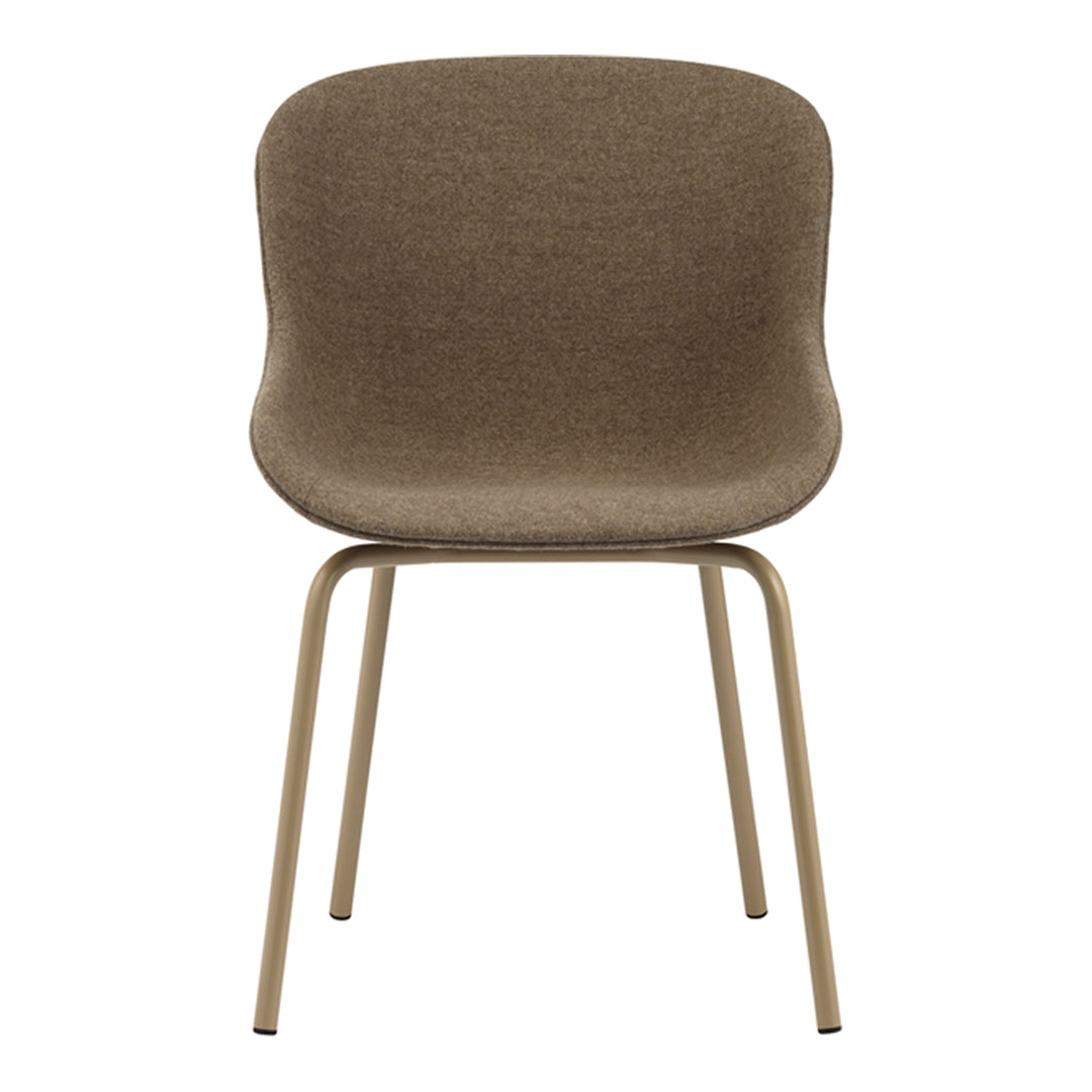 Stylish Hyg Side Chair with Steel 4 Legs & Upholstered Seat - Perfect for Dining Room, Office or Living Room Decor