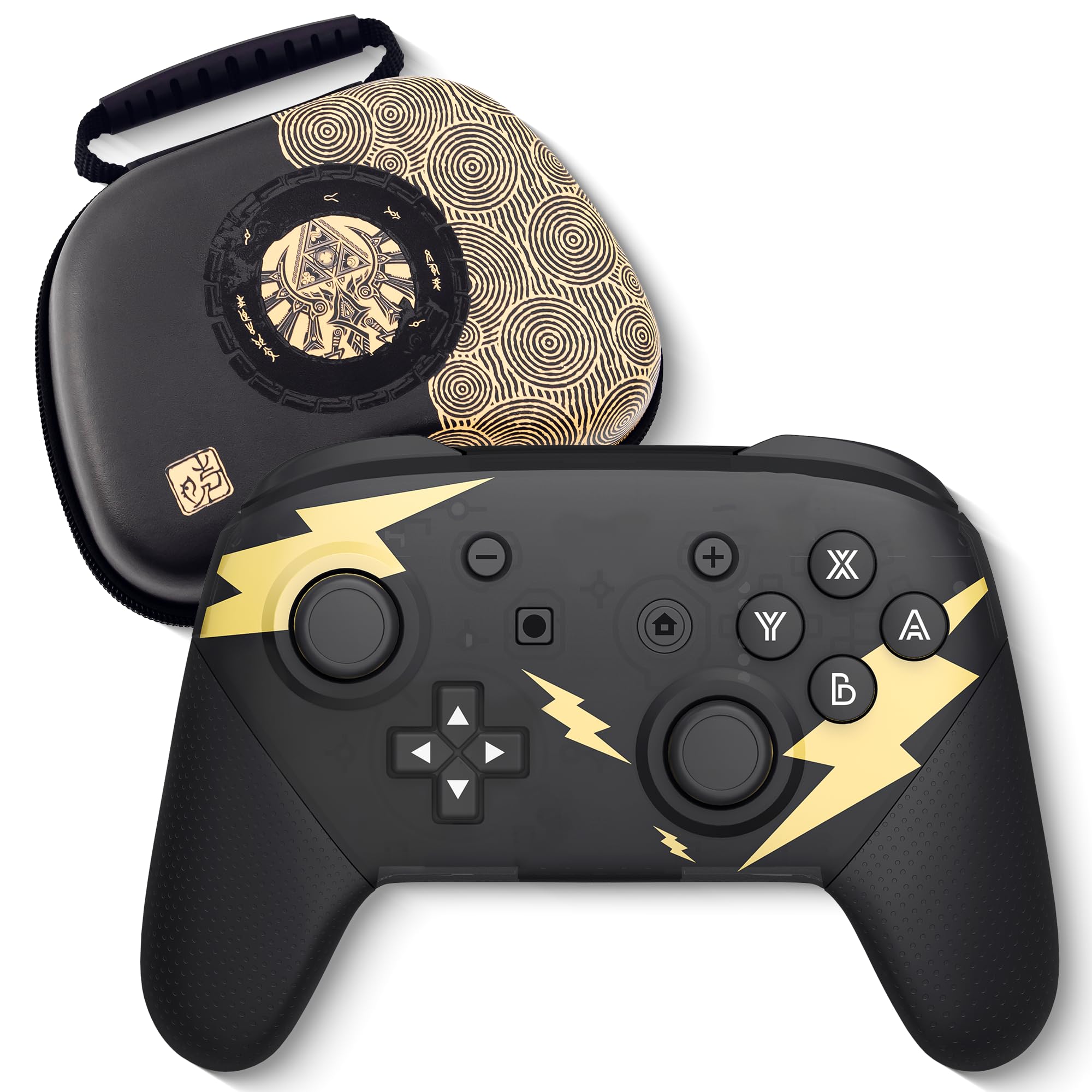 Nintendo Switch Pro Controller - Wireless Gamepad with Carrying Case, NFC, Dual Vibration, Screenshot & Wake-up Function | Replacement Remote for Switch | Perfect for Gaming at Home or On-the-Go