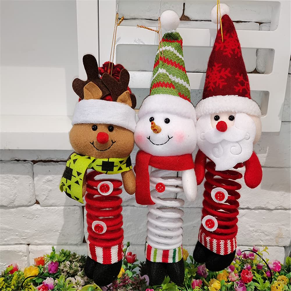 6 Pack Handmade Swedish Santa Gnomes Christmas Ornaments - Plush Santa Elf Tree Decorations with Lights for Home, Table & Holiday Decor - Perfect for Christmas Tree Hanging, Gift Exchange & Festive Party Decorations