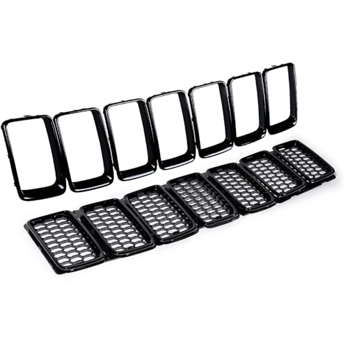 Black Mesh Grille, Glossy Black Trim