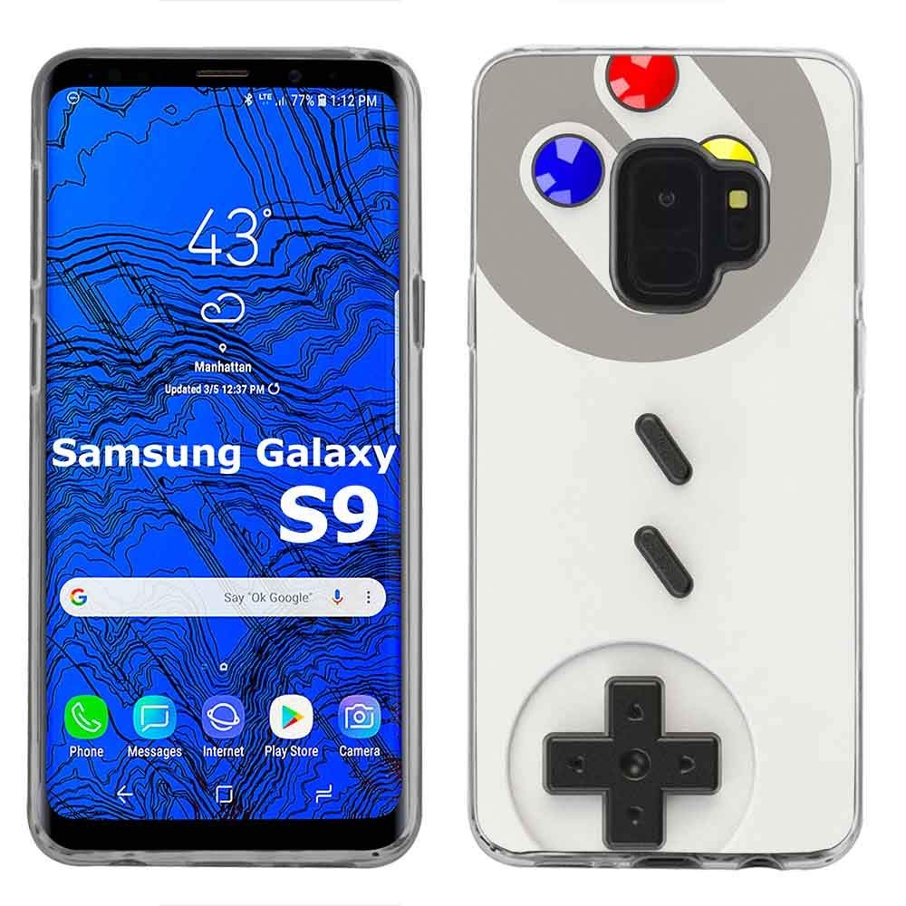 Ultra Thin Clear Gel Phone Case for Samsung Galaxy S9 - Gameboy Print Design | Lightweight, Flexible & Soft Touch | Anti-Scratch Protection | Made in USA | Perfect for Gaming & Everyday Use