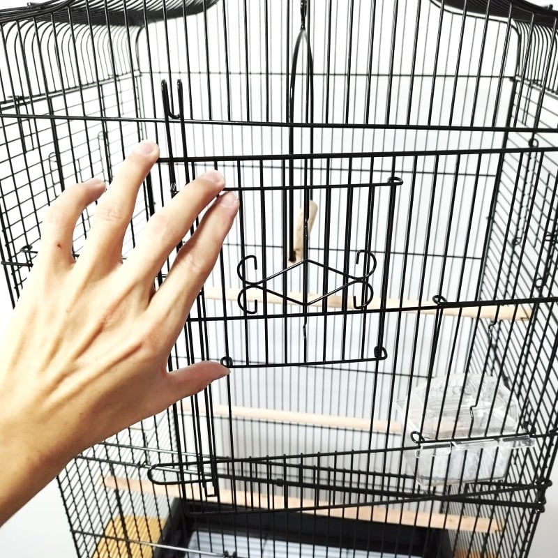 DAYANG 614 Large Black Bird Cage 47x36x92cm - Spacious Aviary for Parrots, Cockatiels & Finches - Perfect for Home, Garden or Pet Store Display