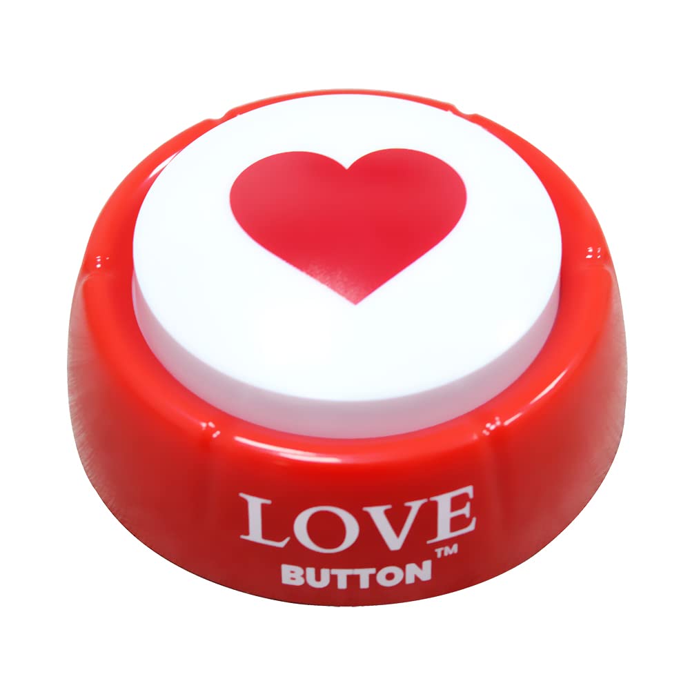 Talkie Toys Love Button - Interactive Talking Button with 10 Romantic Phrases for Couples, Gifts & Fun Moments | Perfect for Anniversaries, Valentine's Day & Romantic Surprises