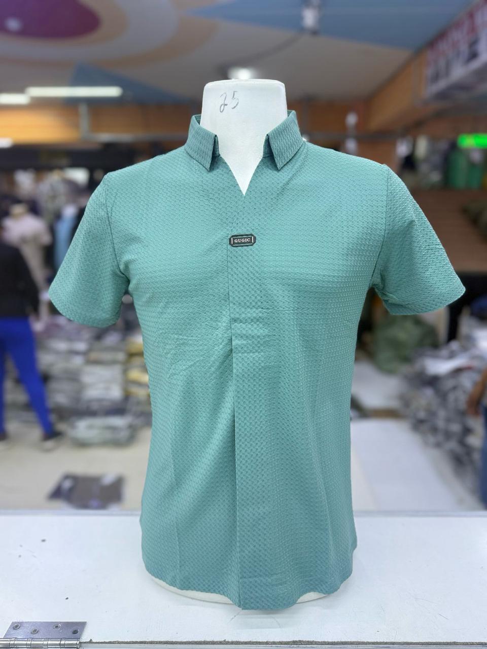 Men's Short Sleeve V-Neck Polo Shirt - Breathable Cotton Casual Tee for Summer | Perfect for Golf, Office & Outdoor Activities