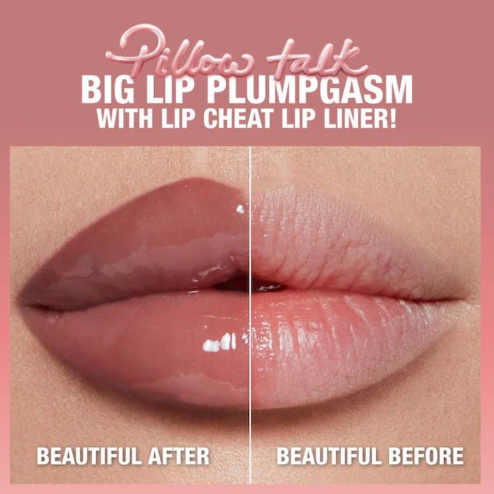 Charlotte Tilbury Pillow Talk™ Big Lip Plumpgasm Volumizing Lip Gloss - Hydrating Plumping Lip Gloss for Fuller Lips, Vegan & Cruelty-Free - Perfect for Date Night, Parties & Everyday Glam