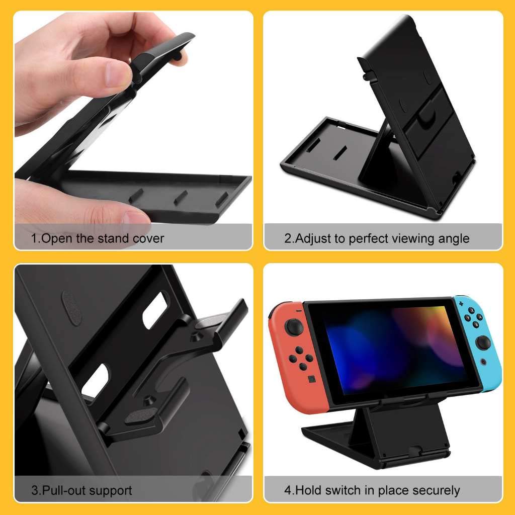 HORI Compact Playstand for Nintendo Switch - Officially Licensed Adjustable Gaming Stand - Perfect for Travel, Home & Multiplayer Gaming