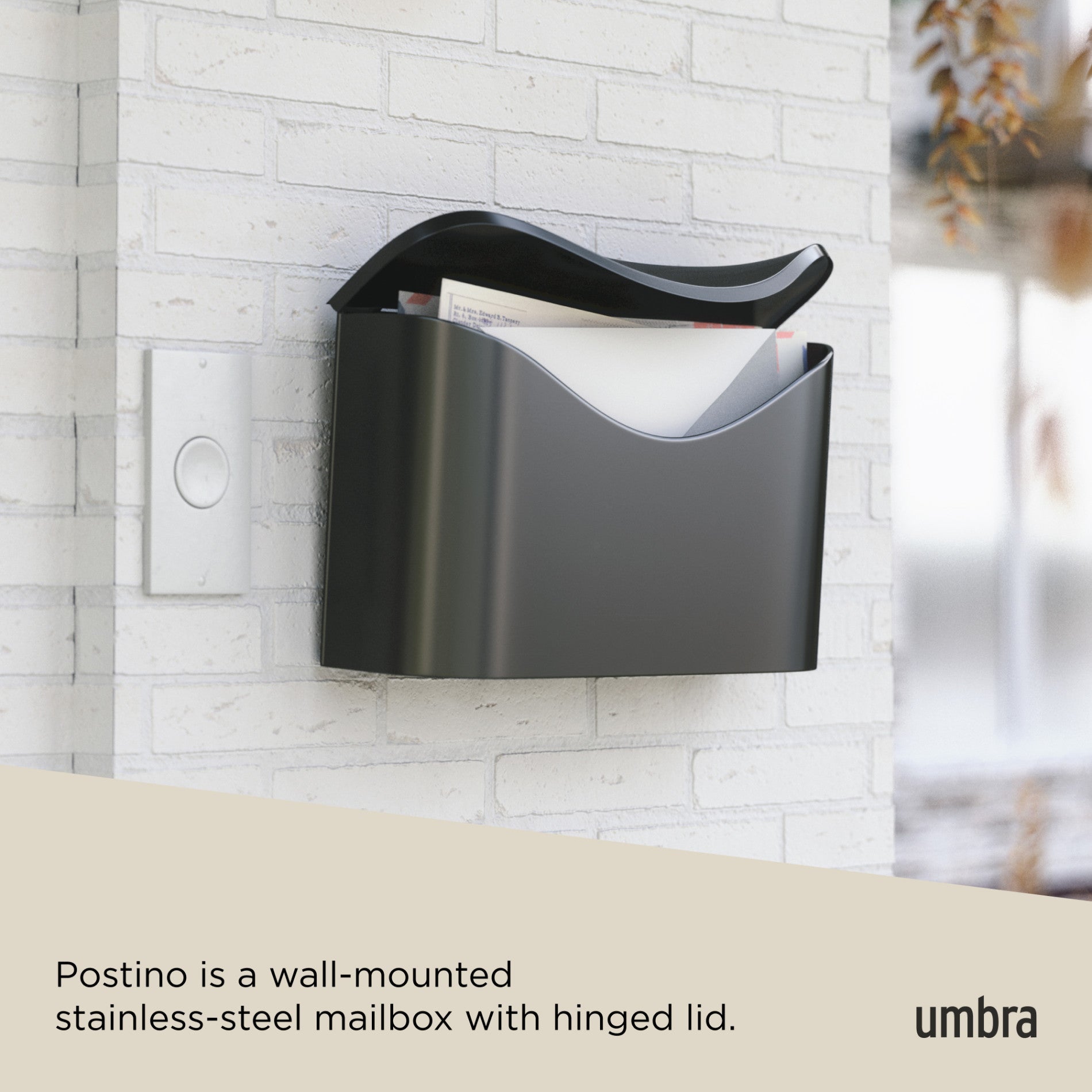 Postino Mailbox - Durable & Weatherproof Outdoor Mailbox with Secure Lock - Perfect for Homes, Apartments & Offices