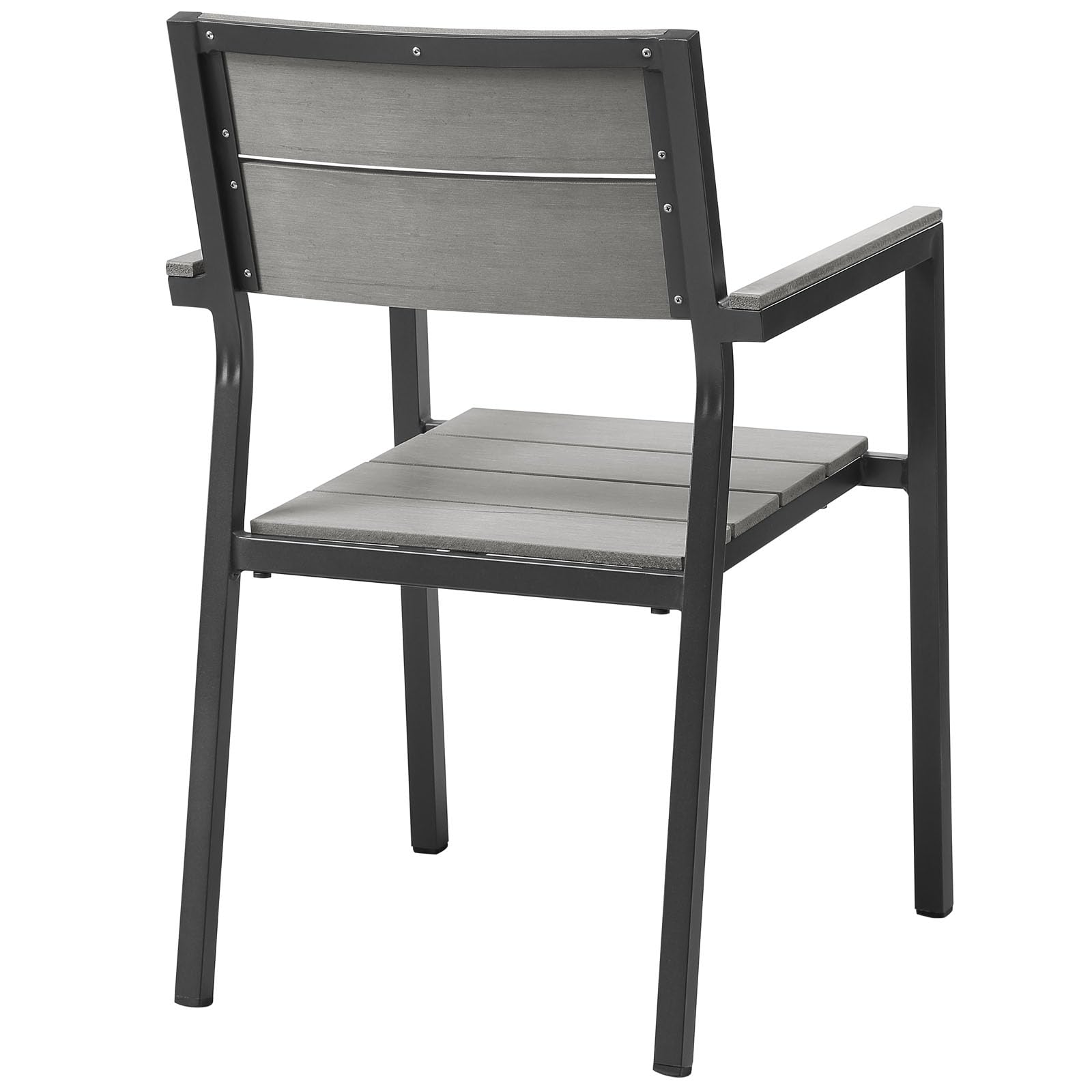 Modway Maine 3-Piece Outdoor Dining Set - Aluminum Patio Furniture with 28