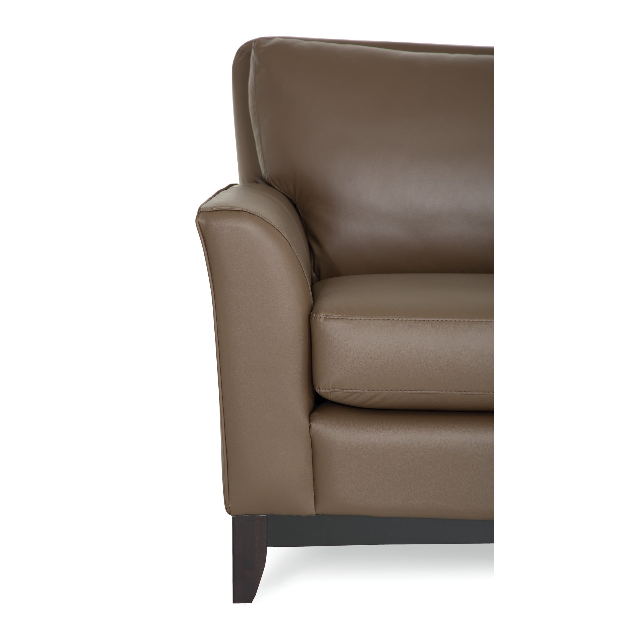 Palliser Custom Loveseat with Wood Base and Sweet Heart Back - Elegant Small Sofa for Living Room, Bedroom, or Office - Made in India