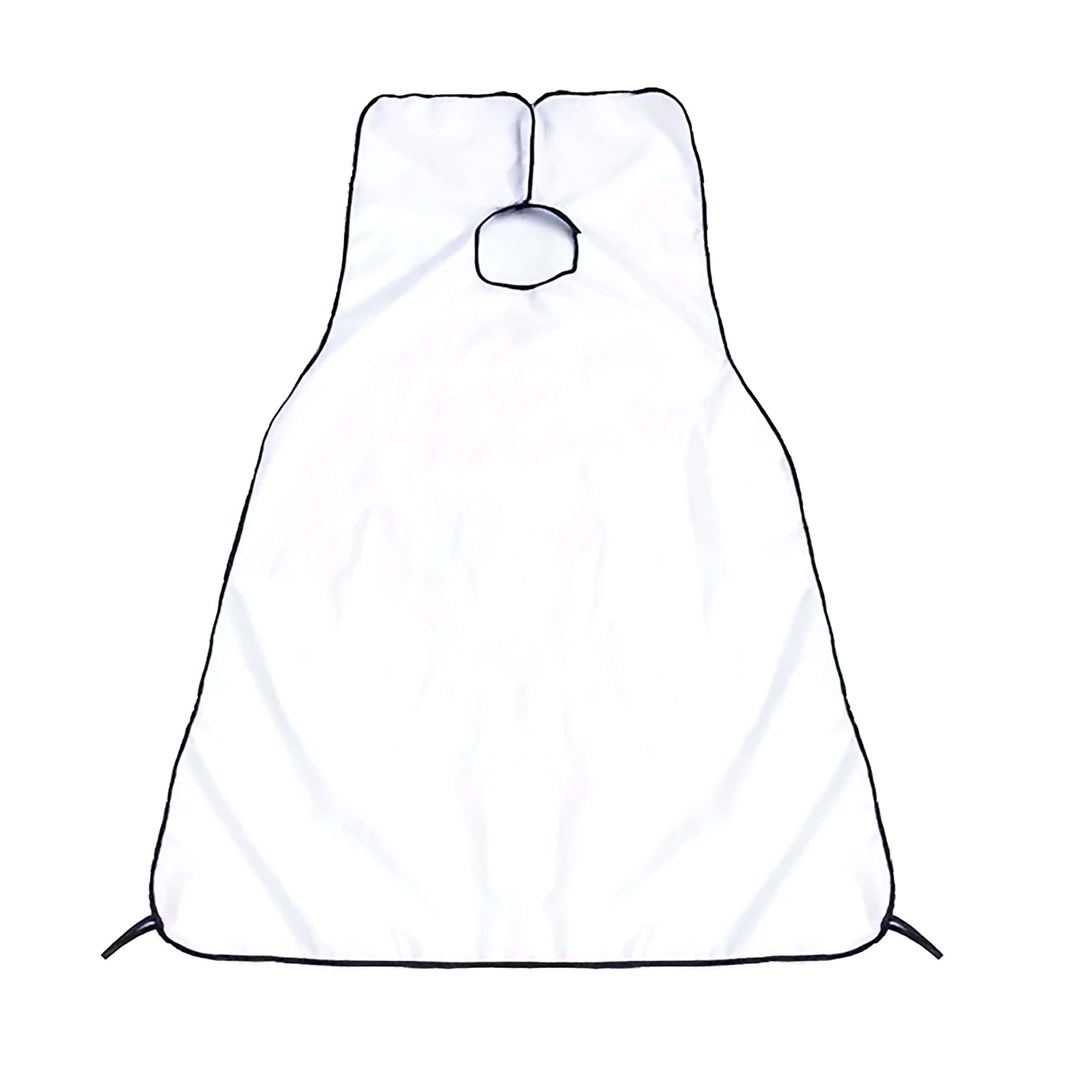Waterproof Hair Cutting Cape for Salon & Home Use - MAPPERZ White Hairdressing Apron with Hair Cloth Sheet (Ideal for Barber Shops, DIY Haircuts & Pet Grooming)