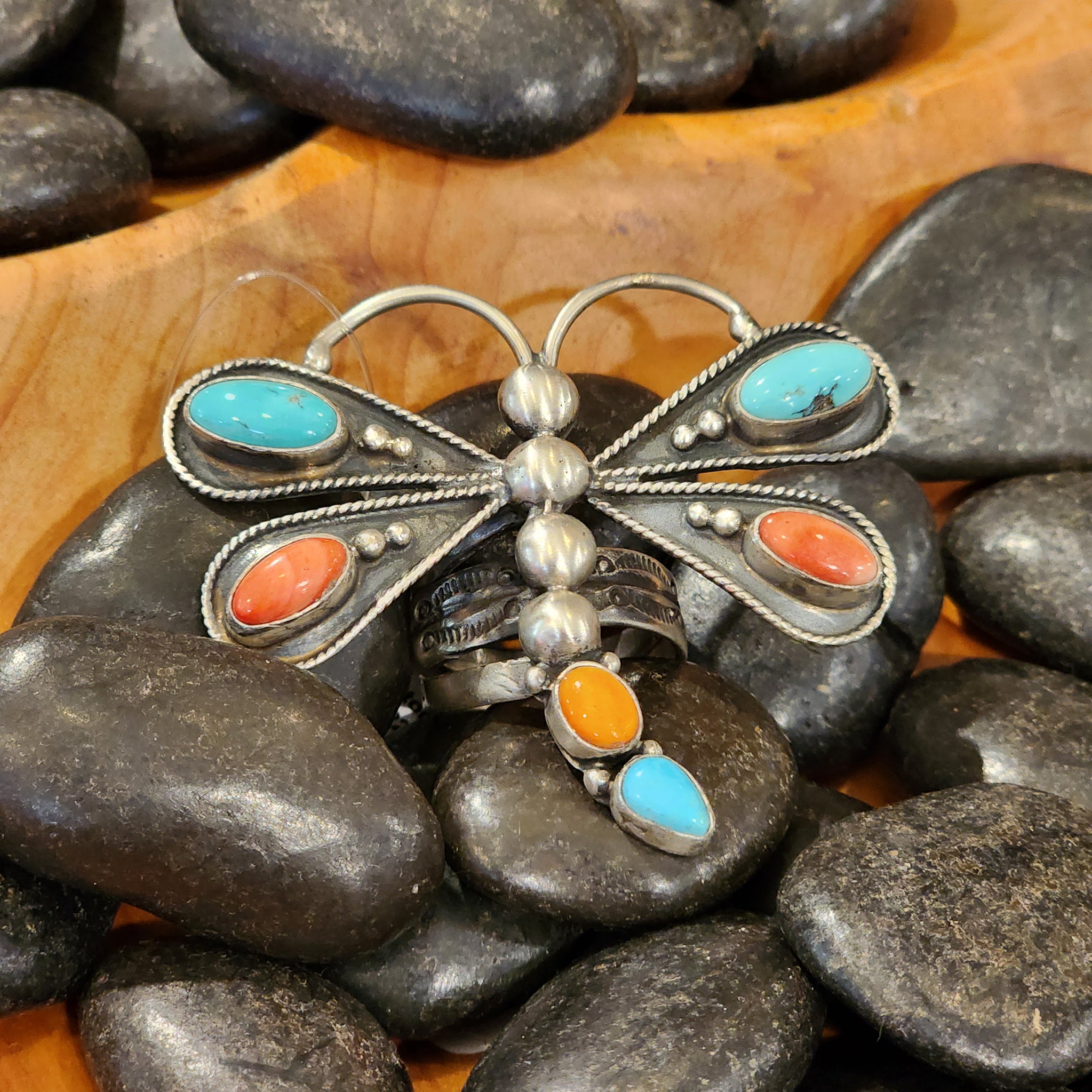 Adjustable Multi-Stone Butterfly Ring - Elegant Jewelry for Women | Perfect for Parties, Weddings & Everyday Wear