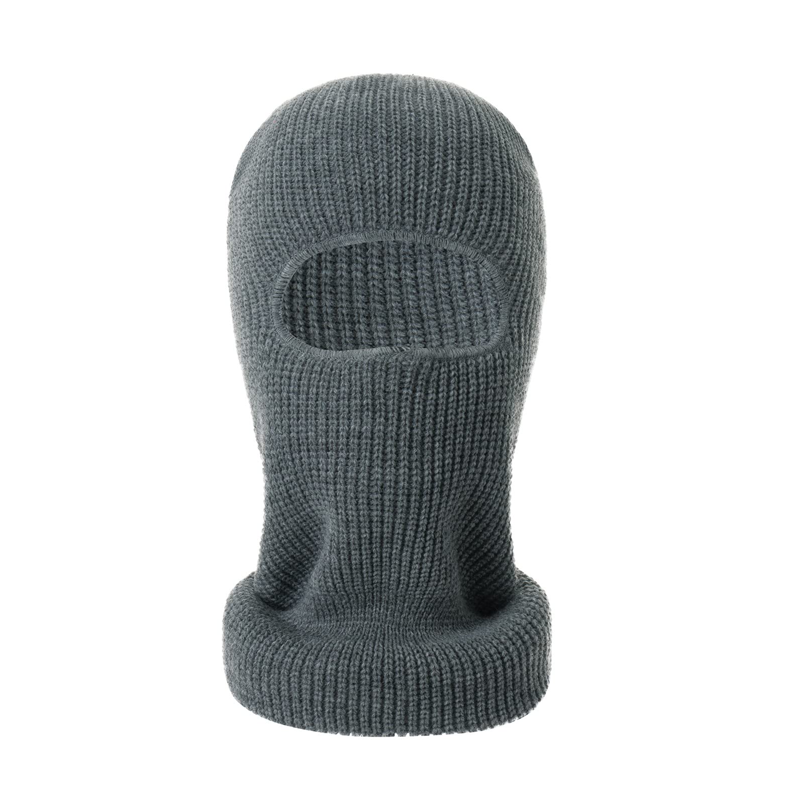 3 Hole Knit Balaclava - Gothic Ski Mask for Winter Warmth - Windproof Thermal Cycling Face Mask for Outdoor Sports & Cold Weather Protection