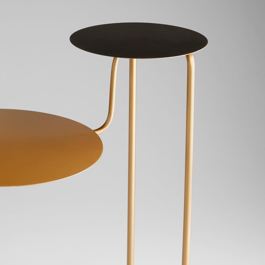 Cyan Design 11229 Déjà Vu Table - Bronze & Black Finish Modern Side Table for Living Room, Bedroom, or Office Decor