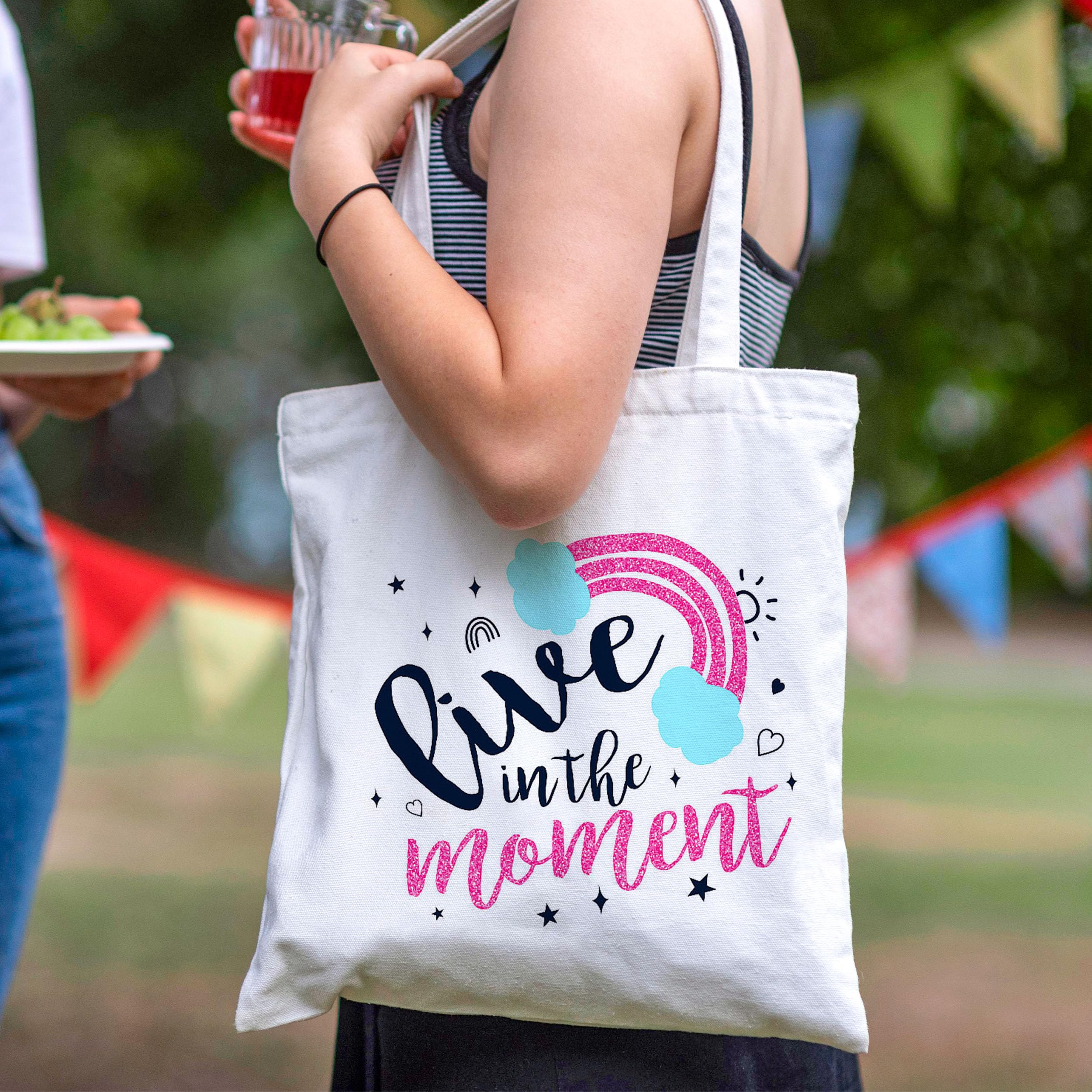 Joyclub 10 Pack Sublimation Tote Bags - Bulk Polyester Canvas Reusable Grocery Bags for DIY Painting, Crafting & Sublimation - Perfect for Gifts, Shopping, Beach Trips & Farmers Market