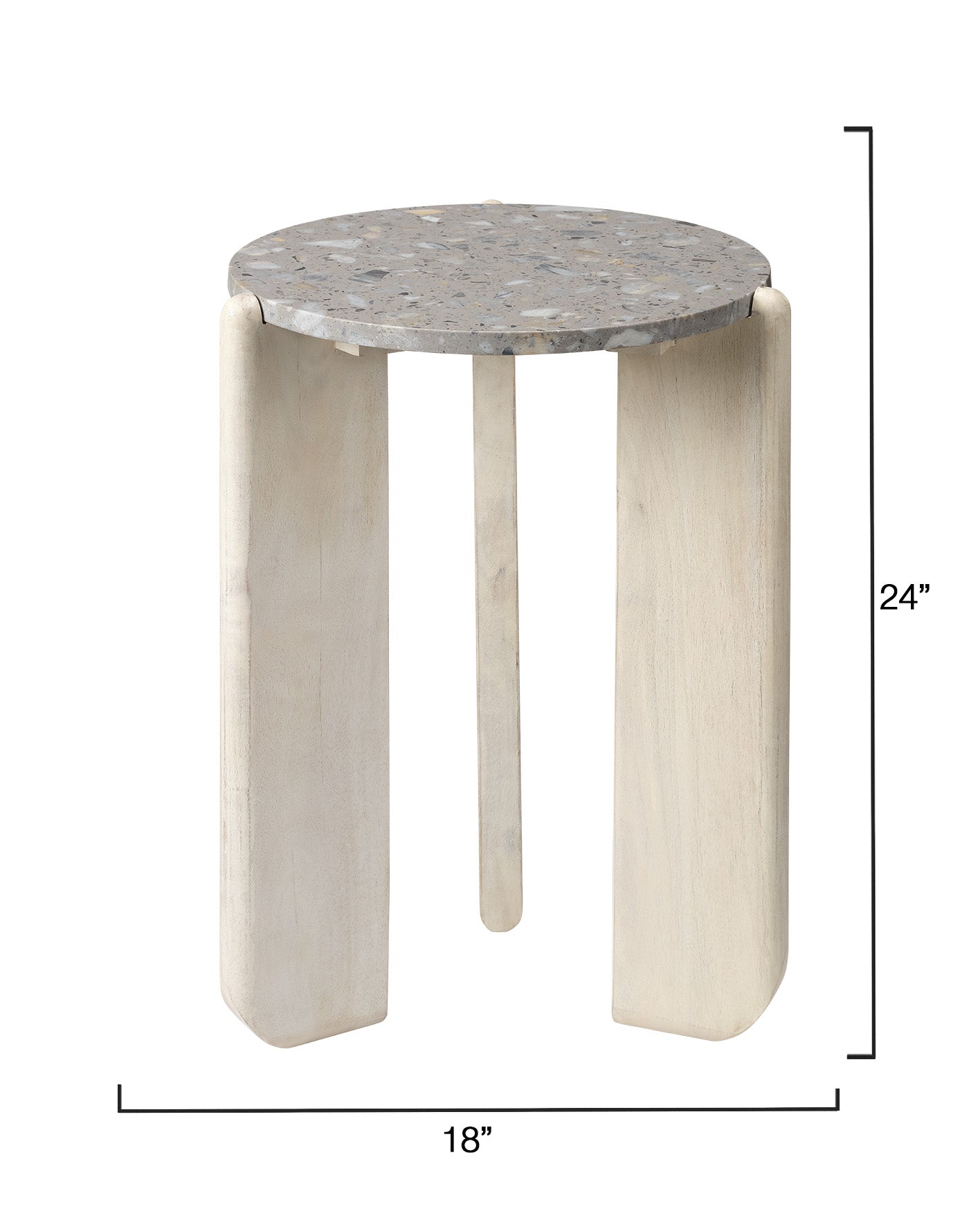 Quarry Side Table - Modern End Table with Storage Shelf for Living Room, Bedroom, or Office - Perfect for Holding Books, Lamps, and Decor