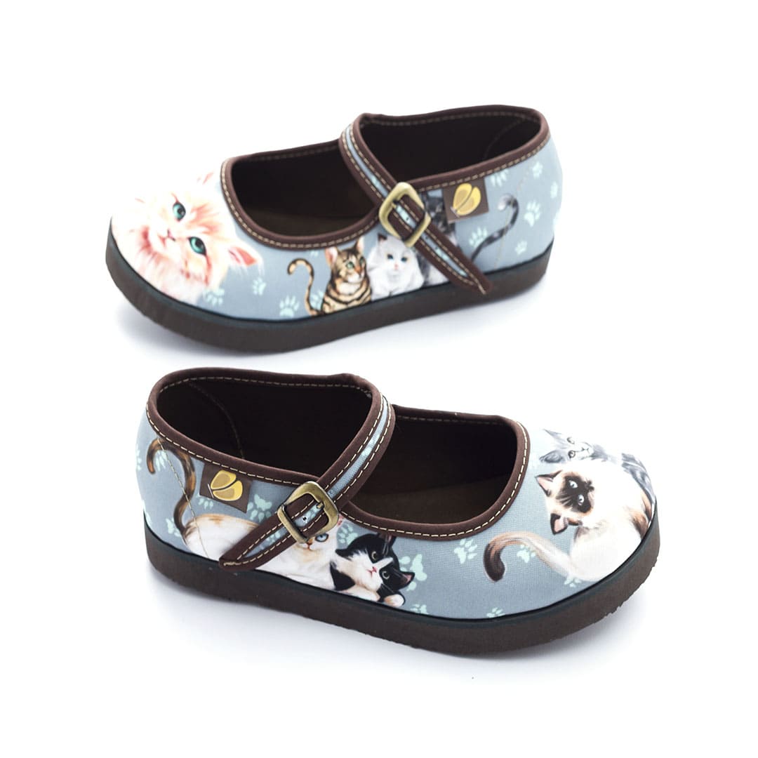Maconditas® Women's Cat Print Shoes - Stylish & Comfortable Flats for Casual Wear, Work & Everyday Outfits