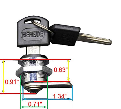 FixtureDisplays® 4-Pack Cam Locks for Donation Boxes - Secure Fundraising & Suggestion Box Lock - Heavy Duty Metal Locking Mechanism - Perfect for Schools, Churches & Charity Events