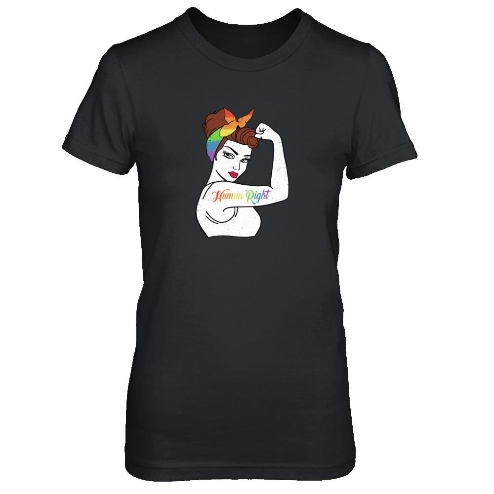 Women's LGBT Pride T-Shirt - Short Sleeve Lesbian Gay Rights Equality Tee for Women - Perfect for Pride Parades, LGBTQ+ Events & Everyday Wear