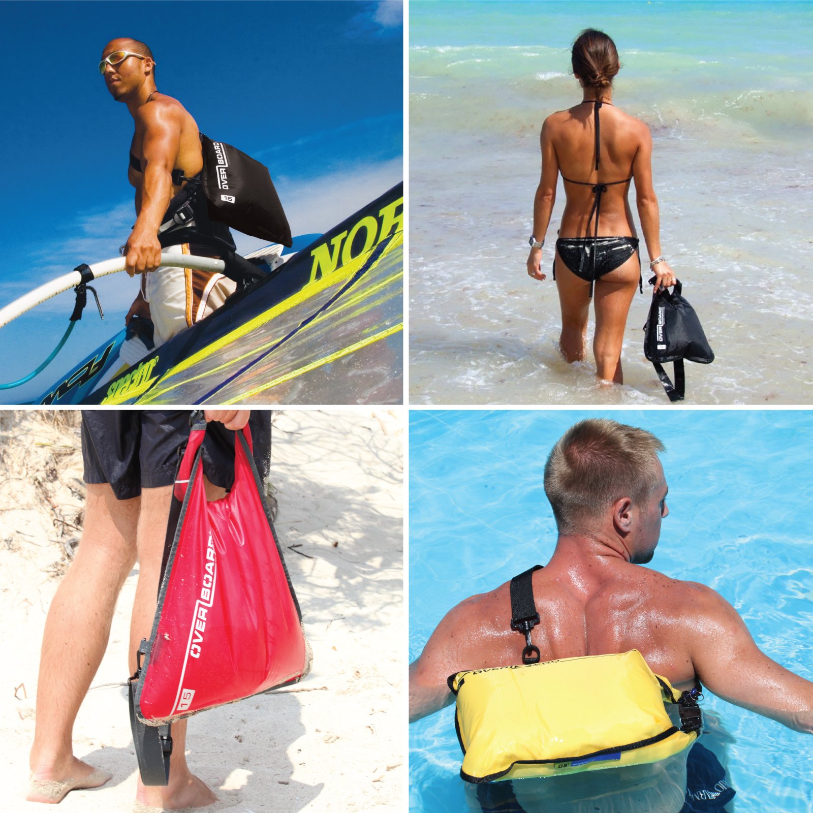 OverBoard Waterproof Dry Bag - Lightweight & Durable for Kayaking, Boating, Camping & Beach Activities