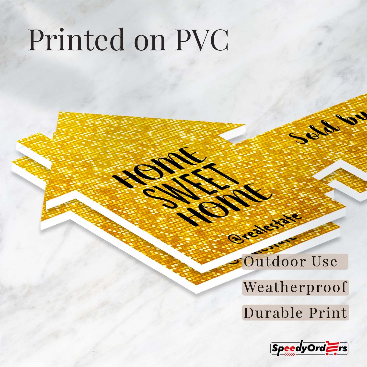 Custom Photo Props - Giant Realtor Key with Gold Sparkle (Size L) - Real Estate Sold Sign, Marketing Supplies & Closing Gifts for Agents - Perfect for Open Houses, Client Celebrations & Social Media Promotion