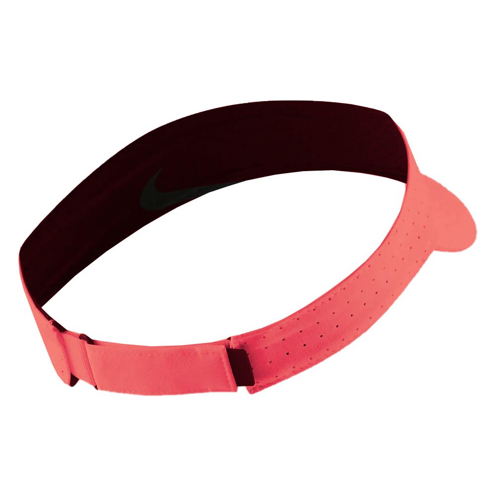 Nike Aero Advantage Visor Hot Punch - Lightweight Performance Golf Hat for Women & Men - Perfect for Running, Tennis & Outdoor Sports