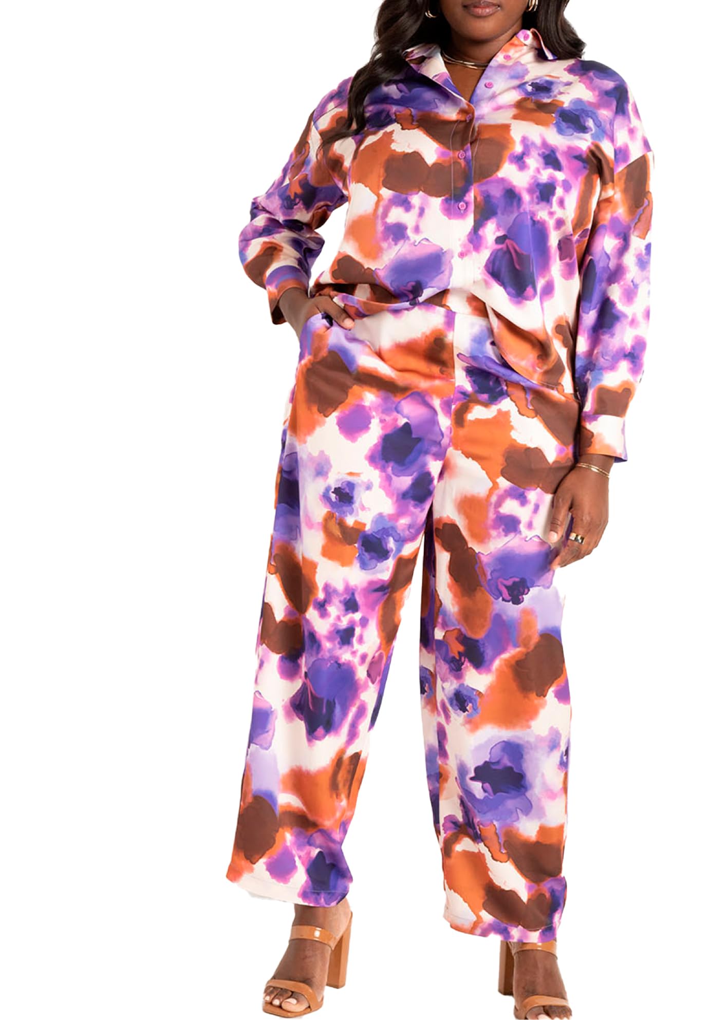 Jessica London Plus Size Cotton Leggings for Women - Everyday Comfort & Stretch