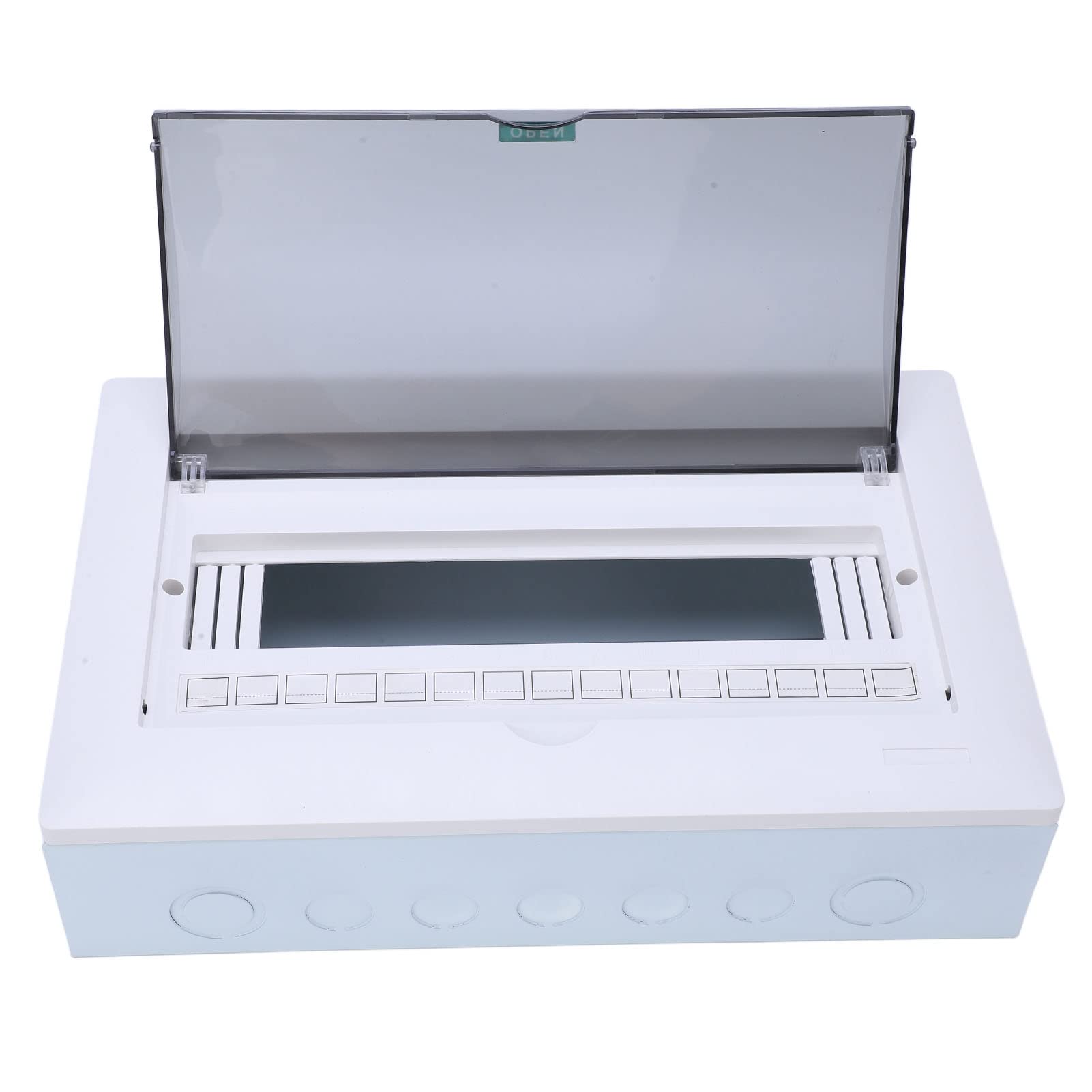 Power Distribution Box - Frosted Stainless Steel Shell Open Mounted Circuit Breaker Panel for Hotels, Commercial Buildings & Industrial Use | Weatherproof Electrical Enclosure for Safe Power Distribution