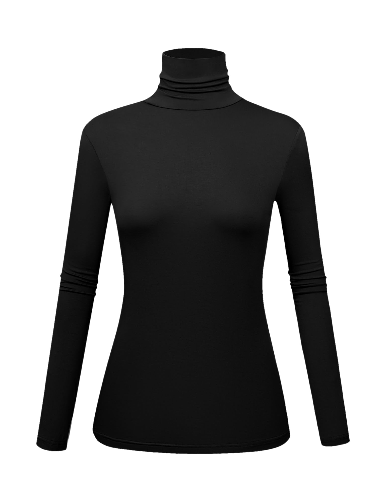 Women's Slim Fit Long Sleeve Turtleneck Shirts - Lightweight Thermal Base Layer Top for Winter, Layering & Casual Wear | Perfect for Office, Date Night & Cold Weather Outfits