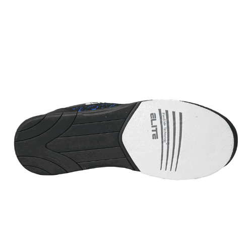 ELITE Men's Pinnacle Black/Royal Athletic Bowling Shoes - Lace-Up Comfort for League Play & Tournament Performance