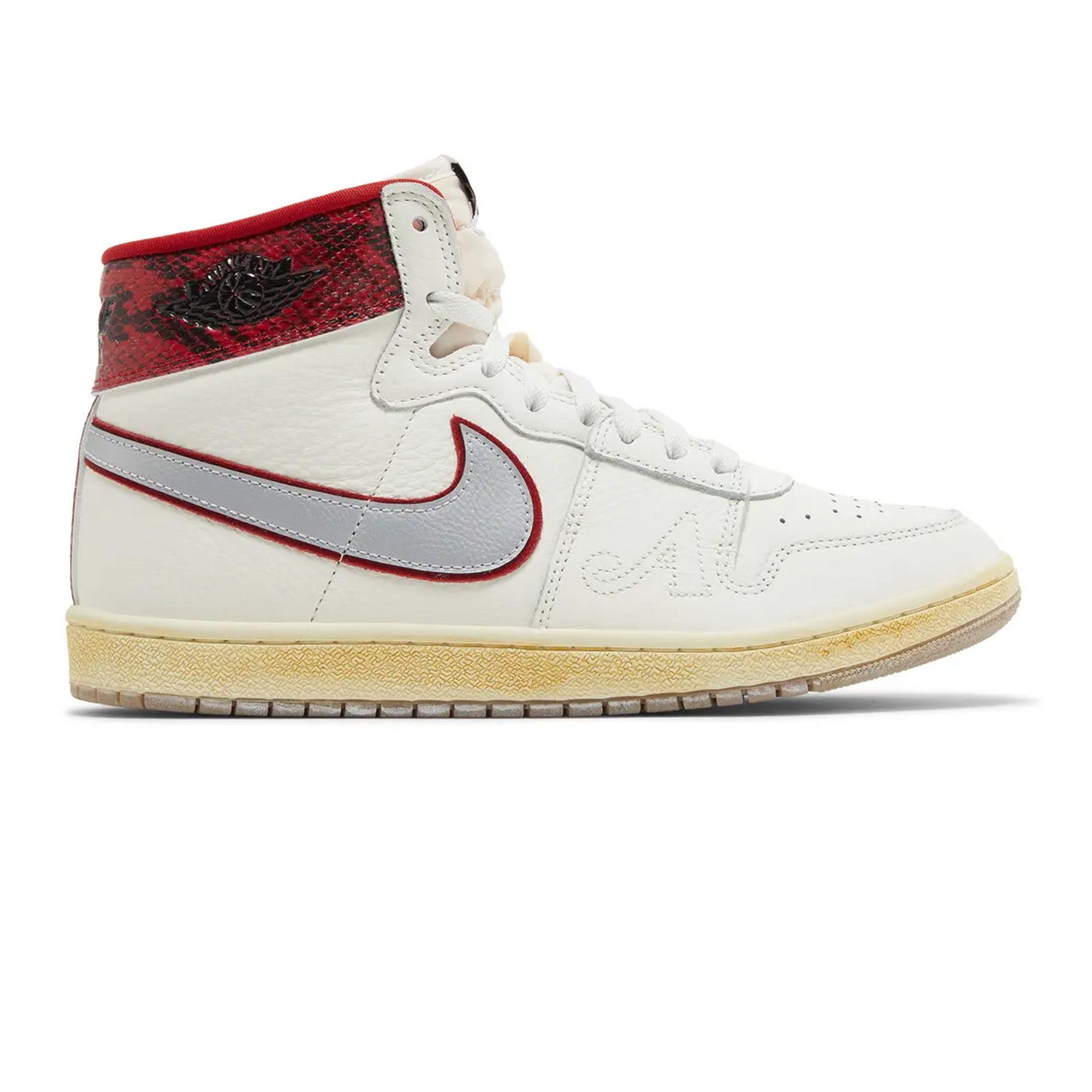Air Jordan Air Ship x Awake NY 'Sail/Black University Red' Sneakers (2024) - Men's Basketball Shoes for Streetwear & Casual Style